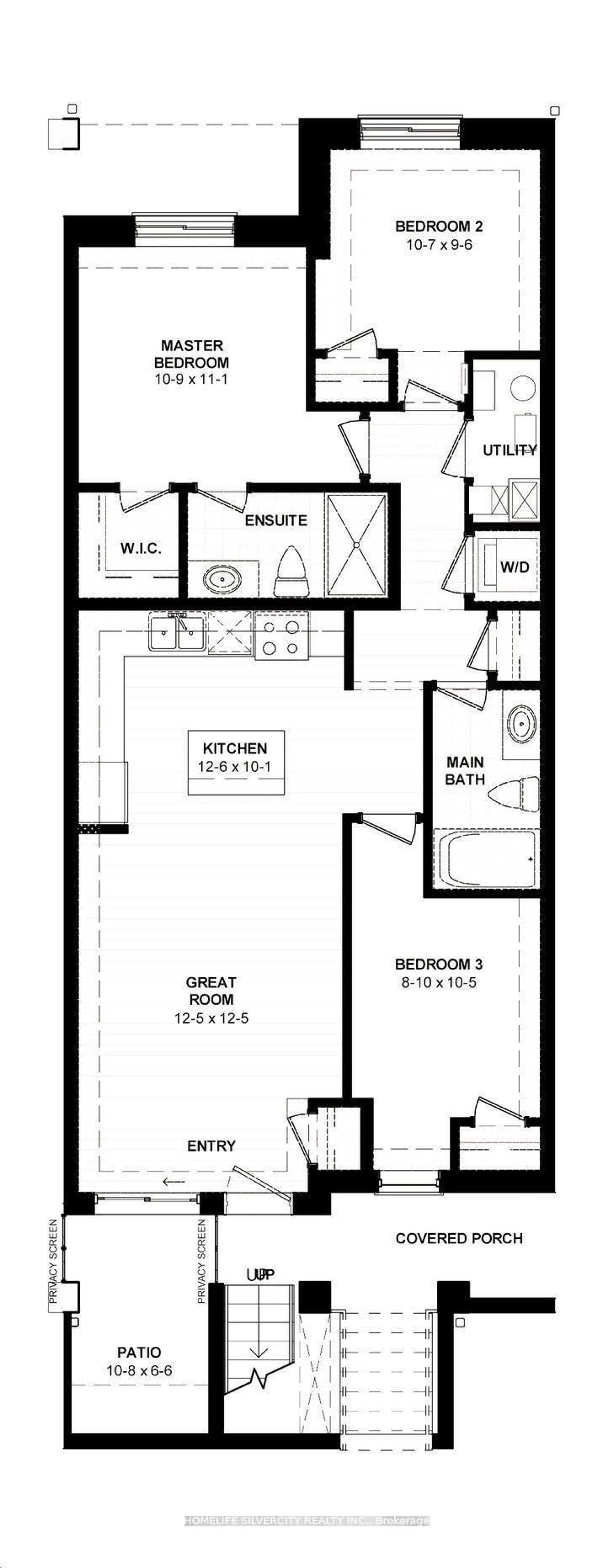 Floor plan for 25 Isherwood Ave #A005, Cambridge Ontario N1R 0E2