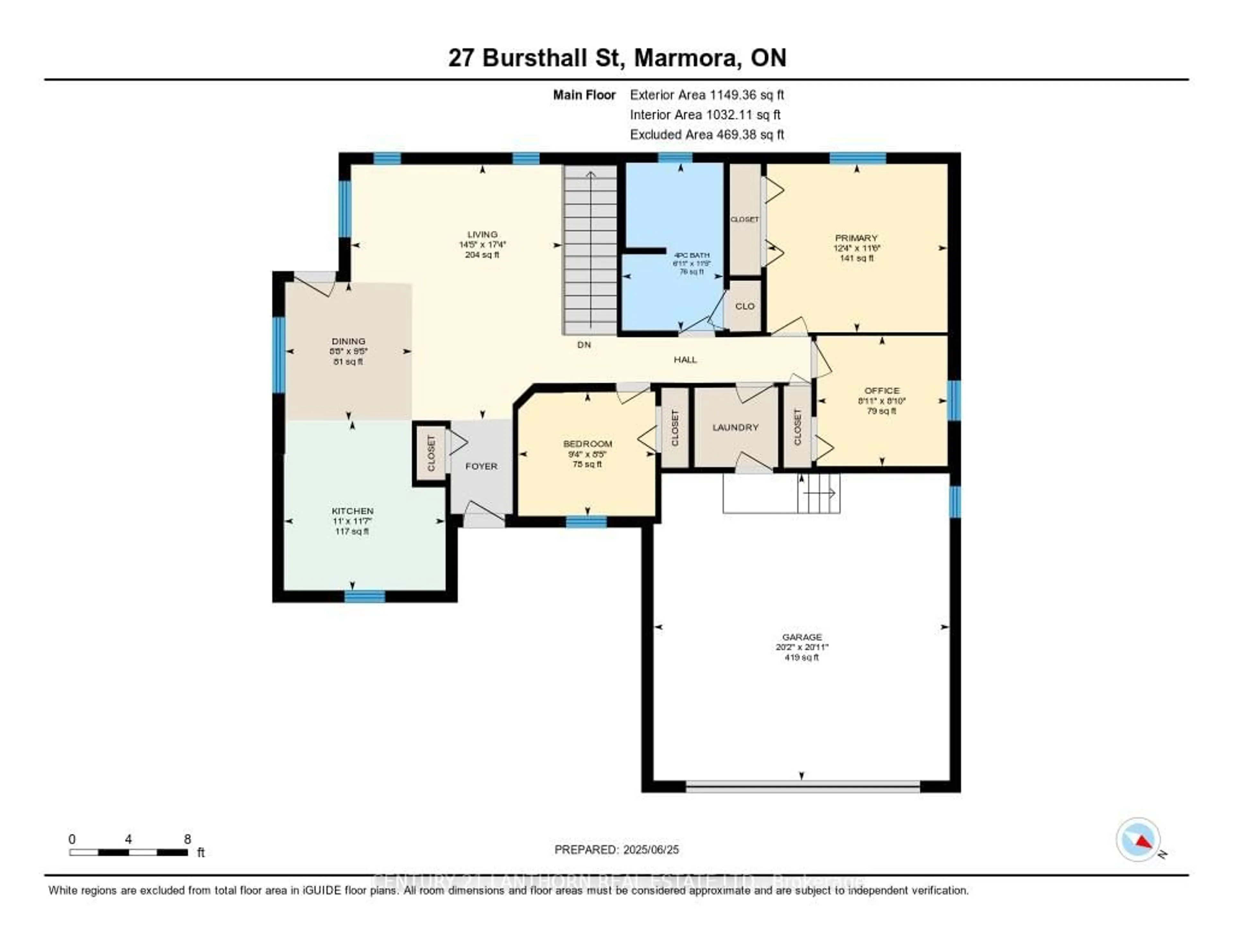 Floor plan for 27 Bursthall St, Limoges Ontario K0K 2M0
