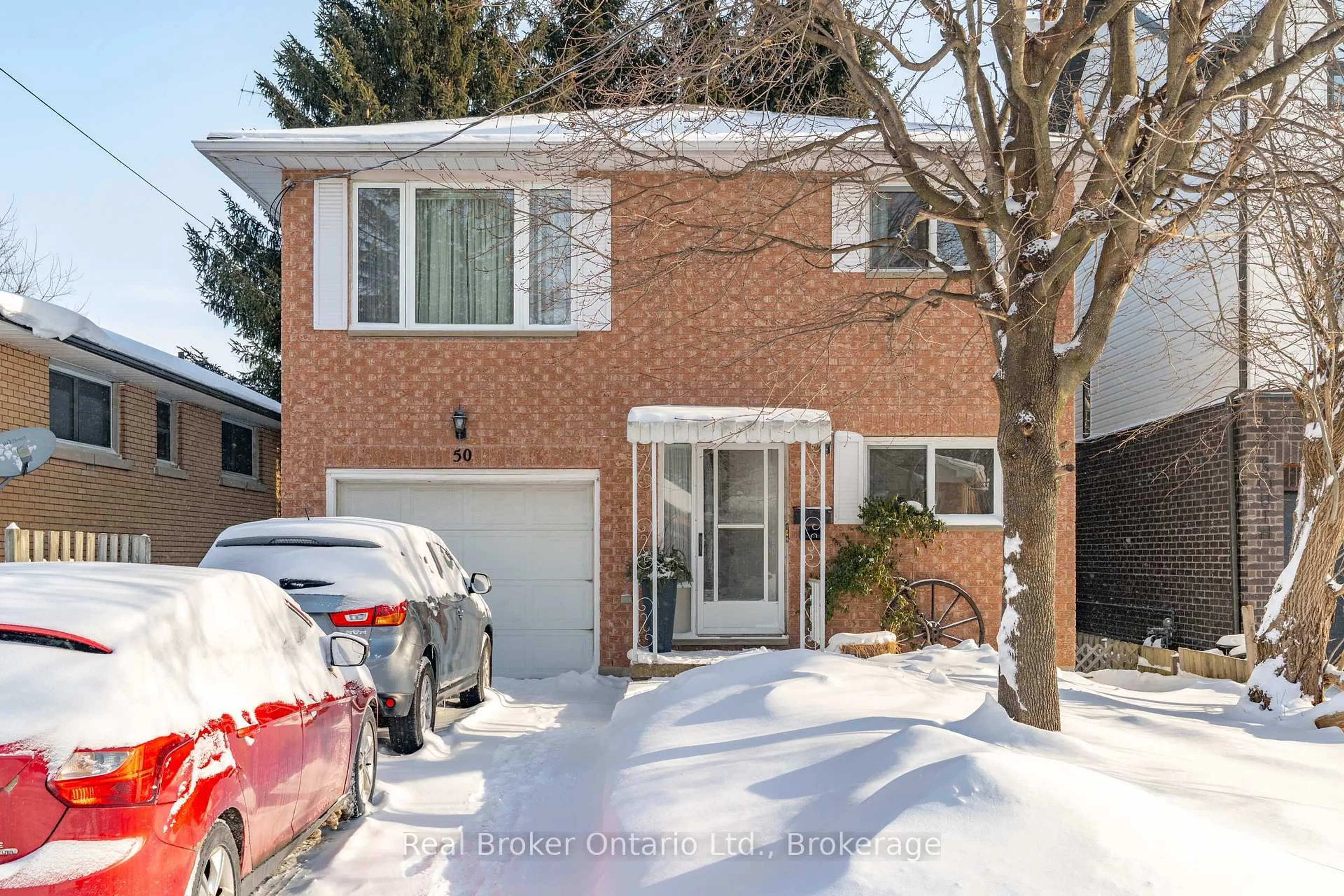 Home with brick exterior material, street for 50 South Dr, Kitchener Ontario N2M 4B5