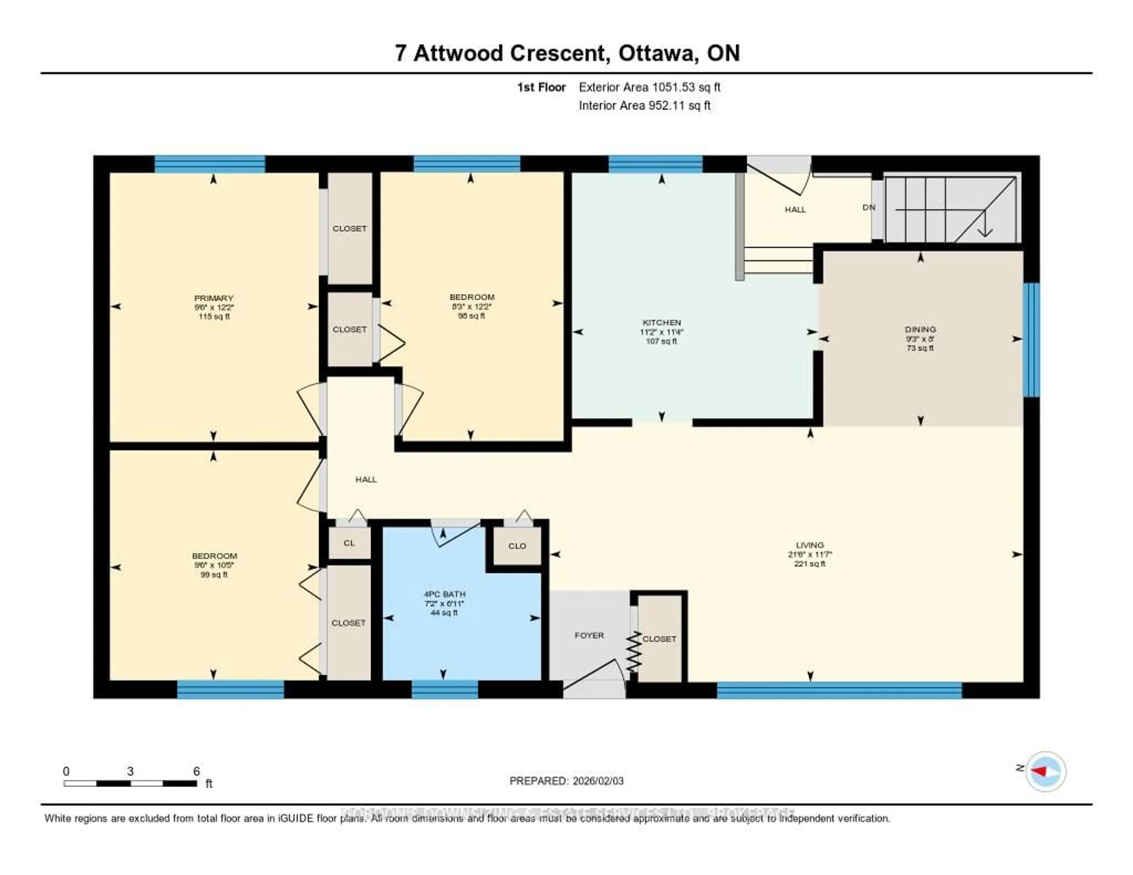 Floor plan for 7 Attwood Cres, Nepean Ontario K2E 5B1