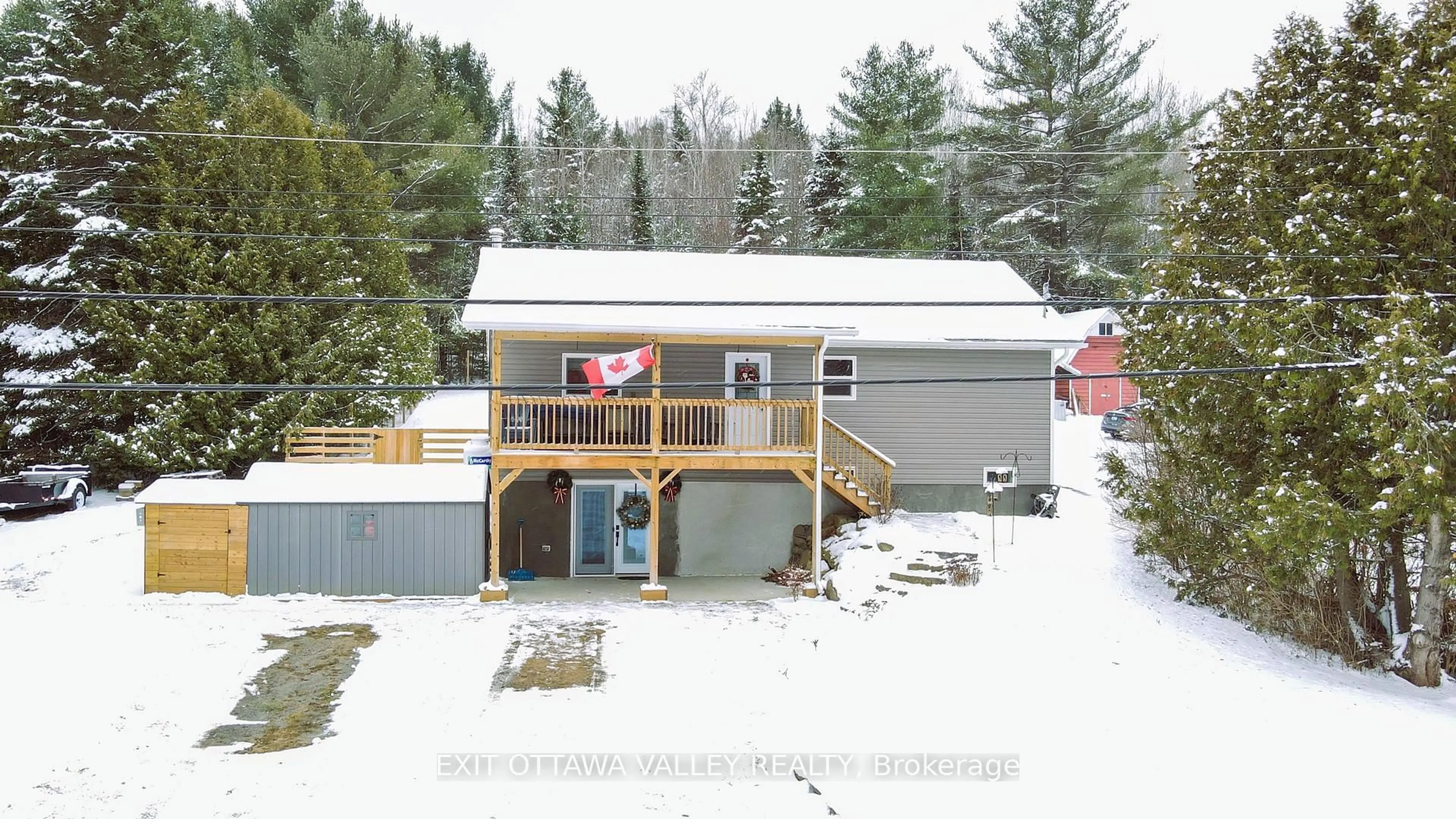 A pic from outside/outdoor area/front of a property/back of a property/a pic from drone, unknown for 39090 Combermere Rd, Combermere Ontario K0J 1L0