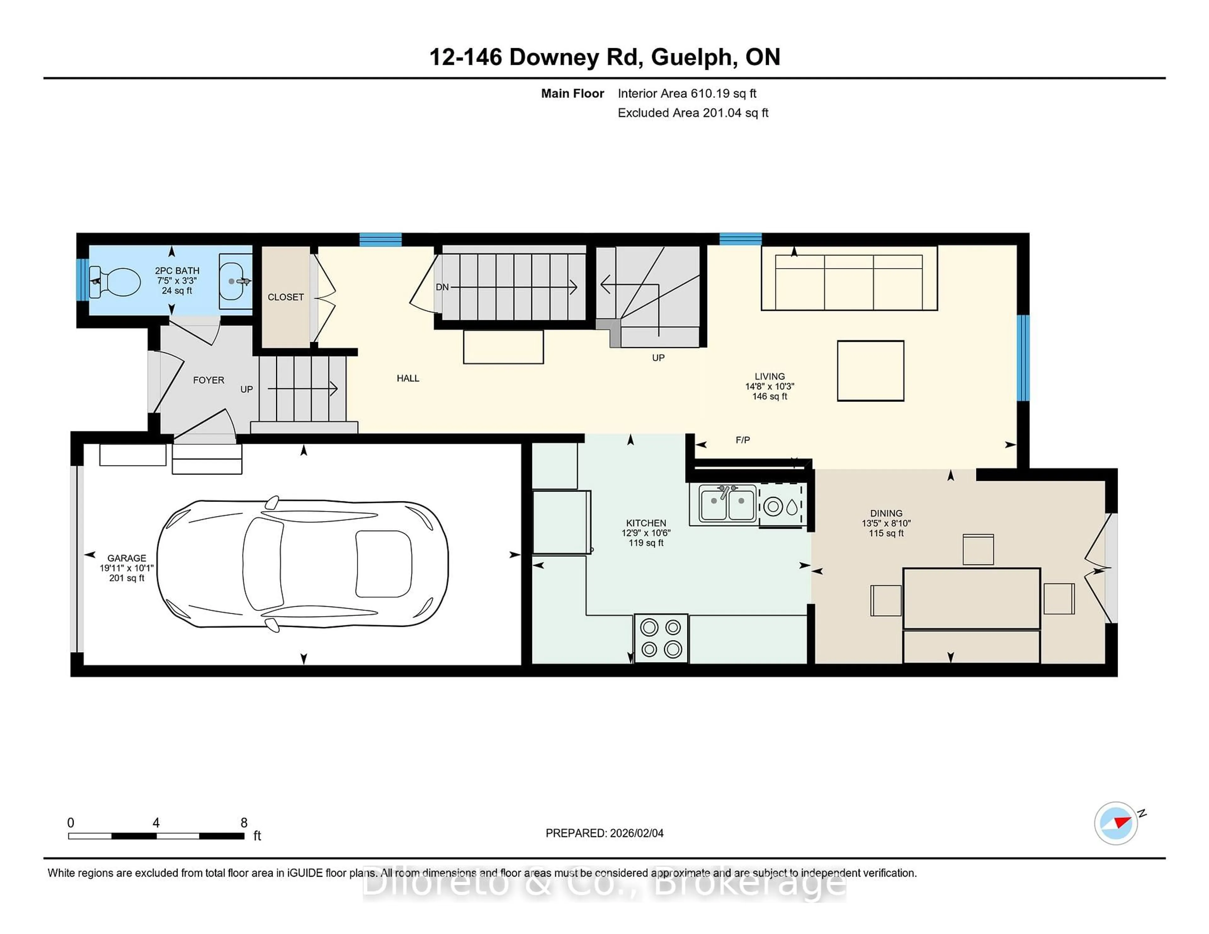 Floor plan for 146 Downey Rd #12, Guelph Ontario N1C 0A2