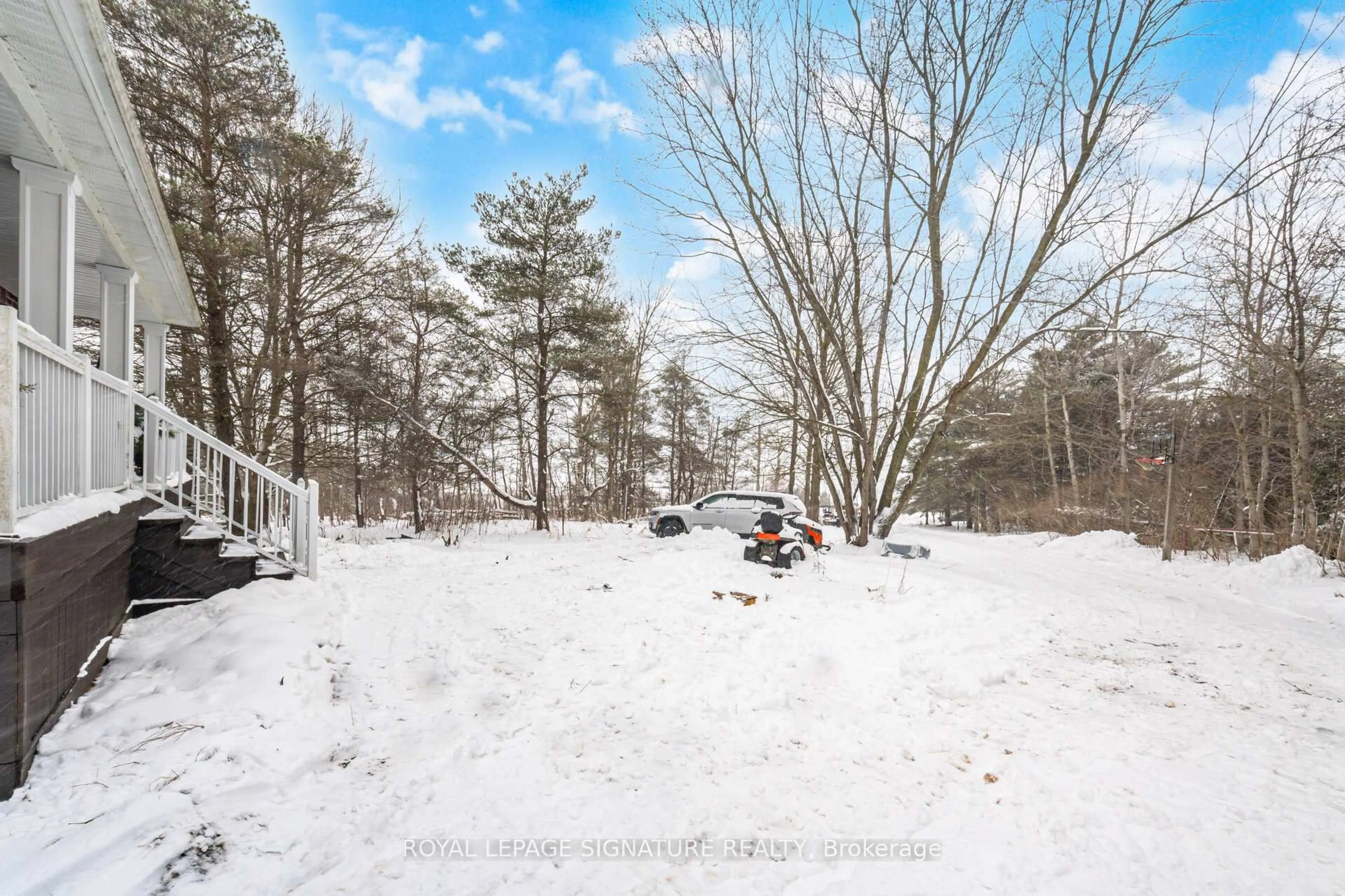 A pic from outside/outdoor area/front of a property/back of a property/a pic from drone, forest/trees view for 232167 Trafalgar Rd, East Garafraxa Ontario L9W 7C1