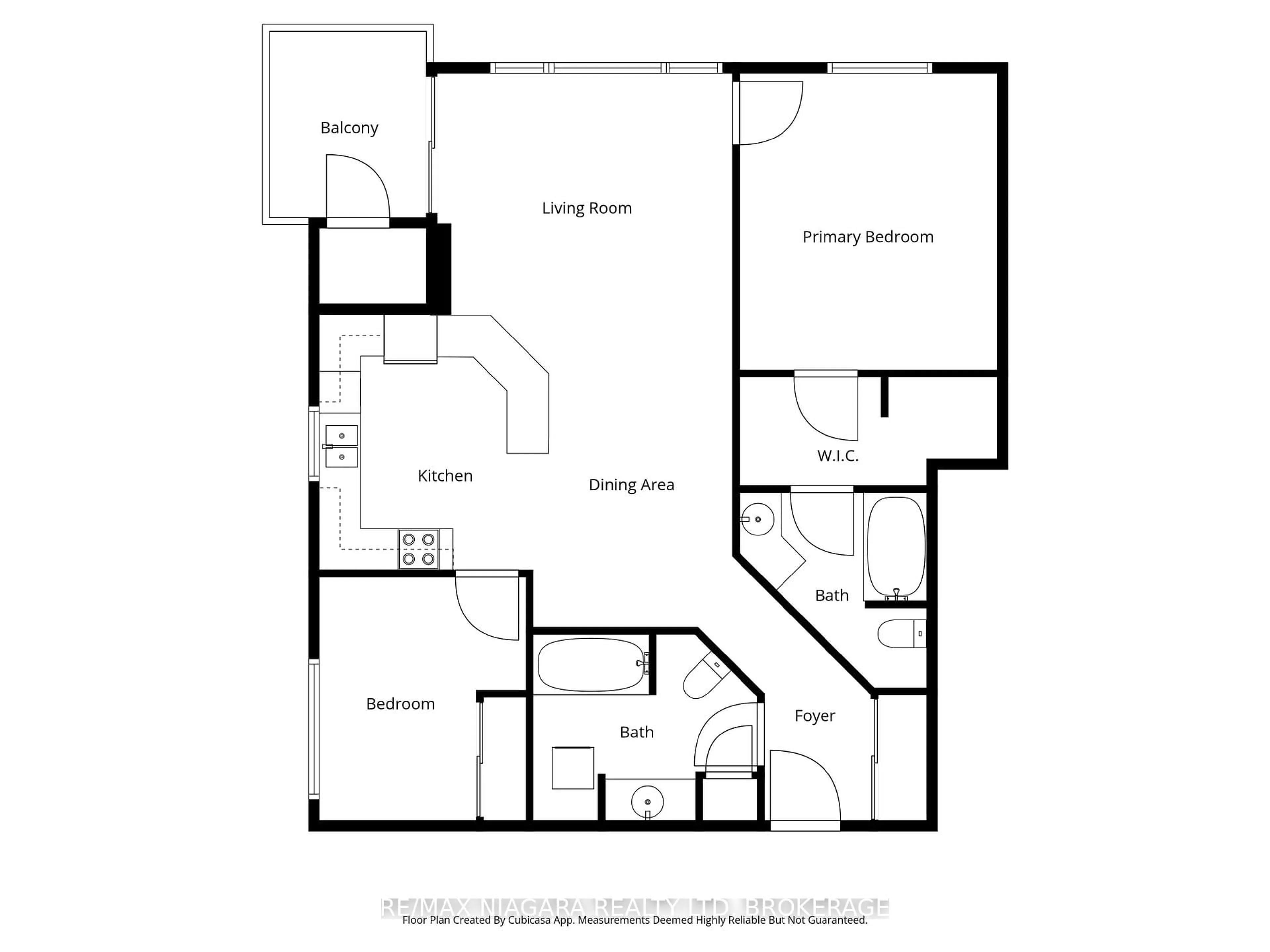 Floor plan for 379 Scott St #209, St. Catharines Ontario L2M 3W2