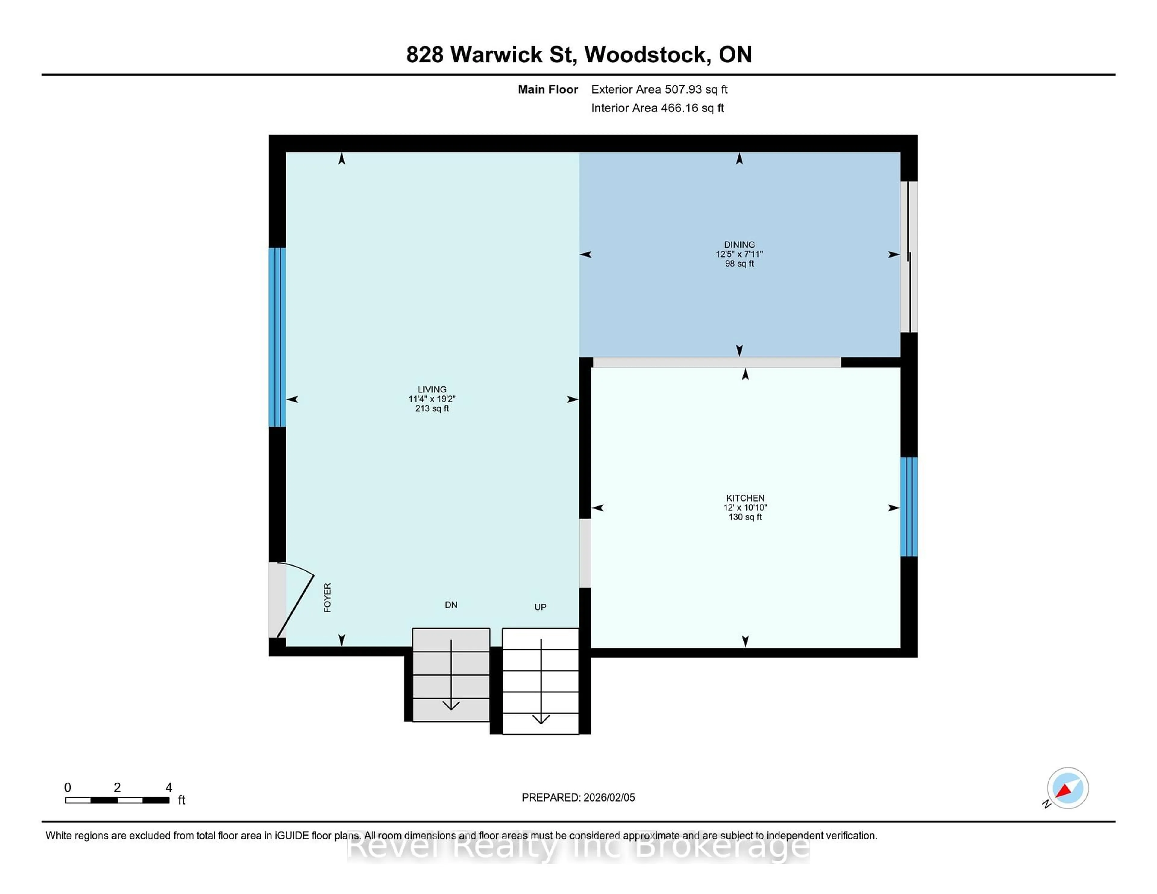 Floor plan for 828 Warwick St, Woodstock Ontario N4S 4R4