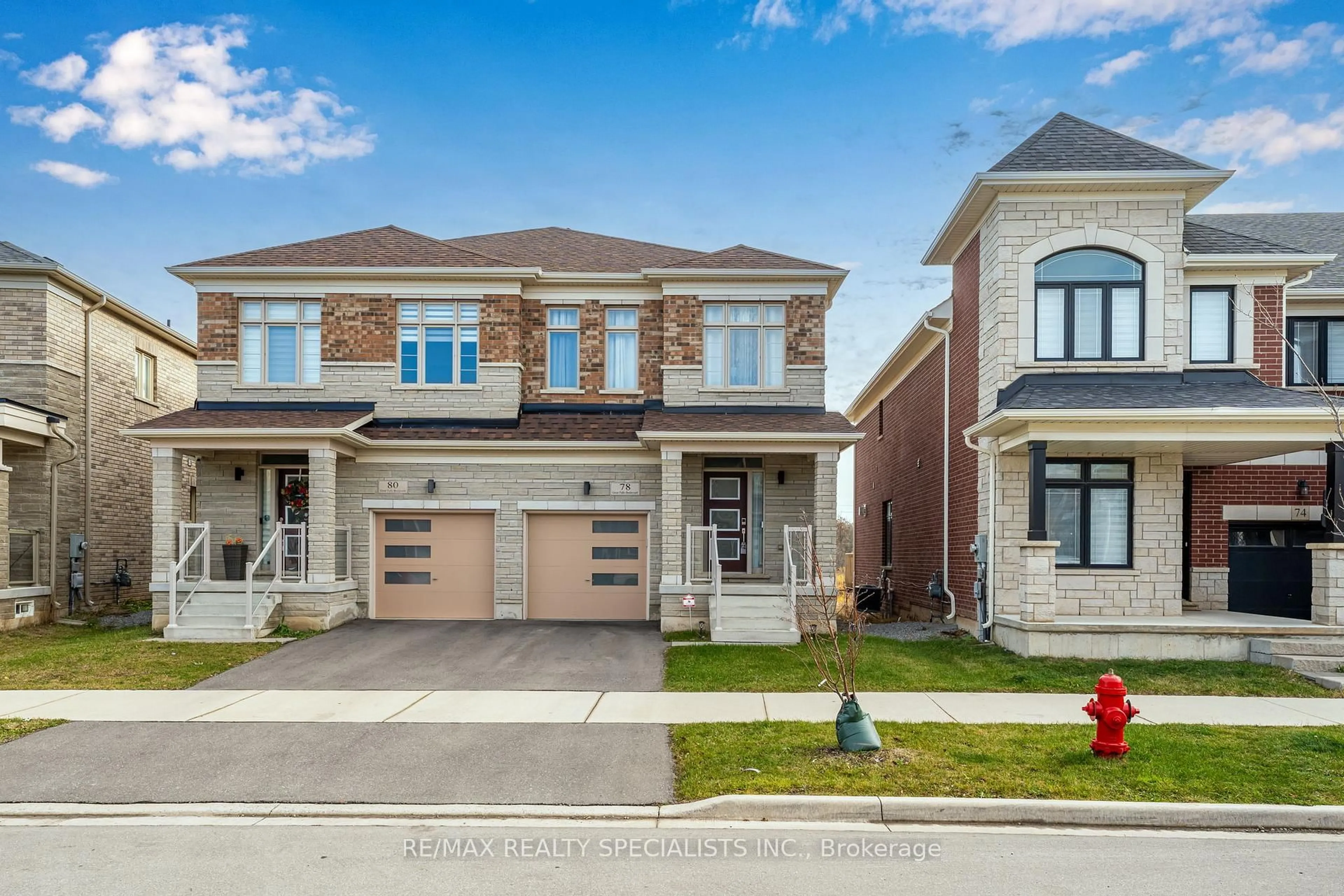 Home with brick exterior material, street for 78 Great Falls Blvd, Hamilton Ontario L0R 2H7