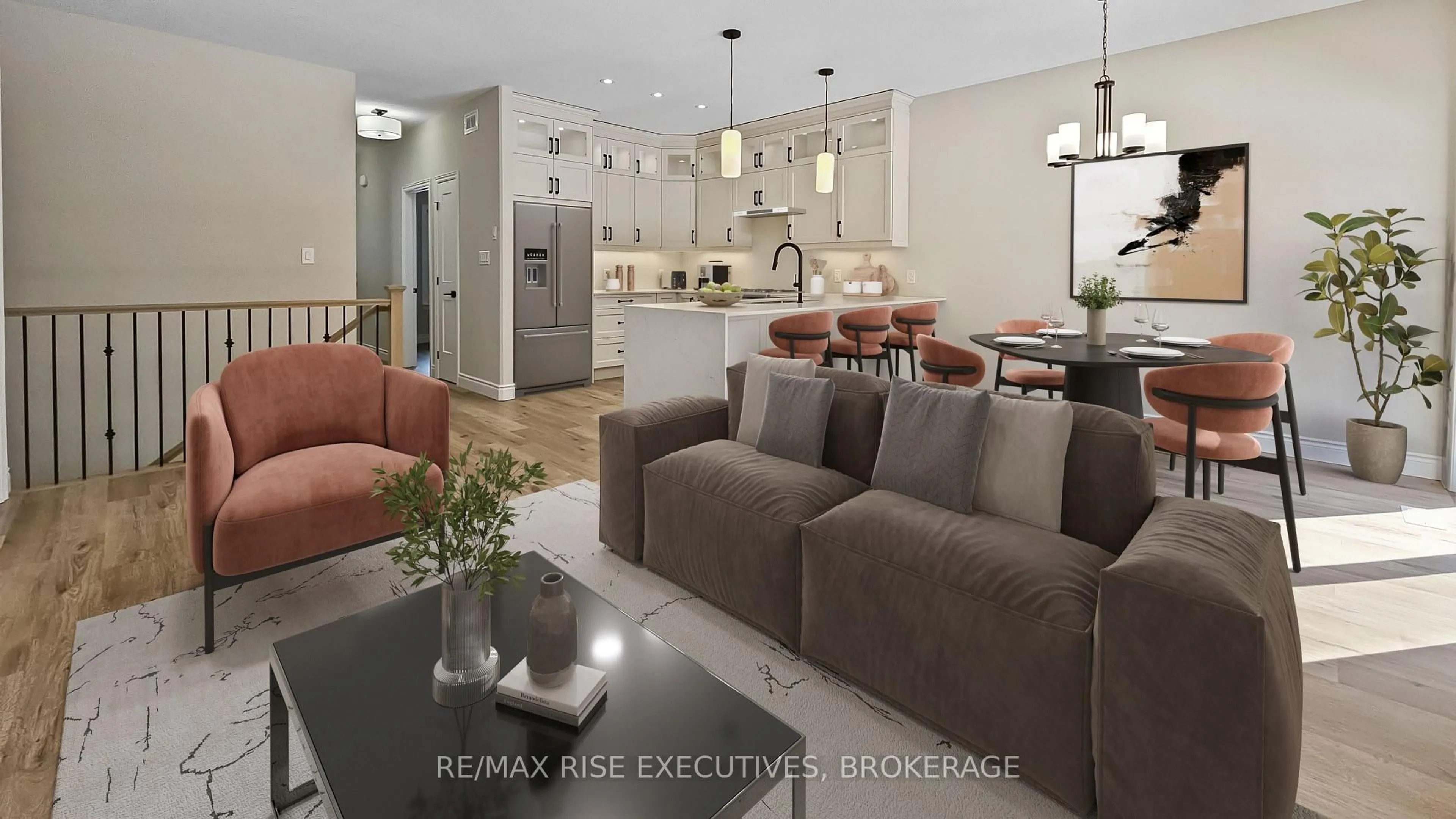 Open concept kitchen, ceramic/tile floor for 171 Creighton Dr, Bissett Creek Ontario K0H 2H0