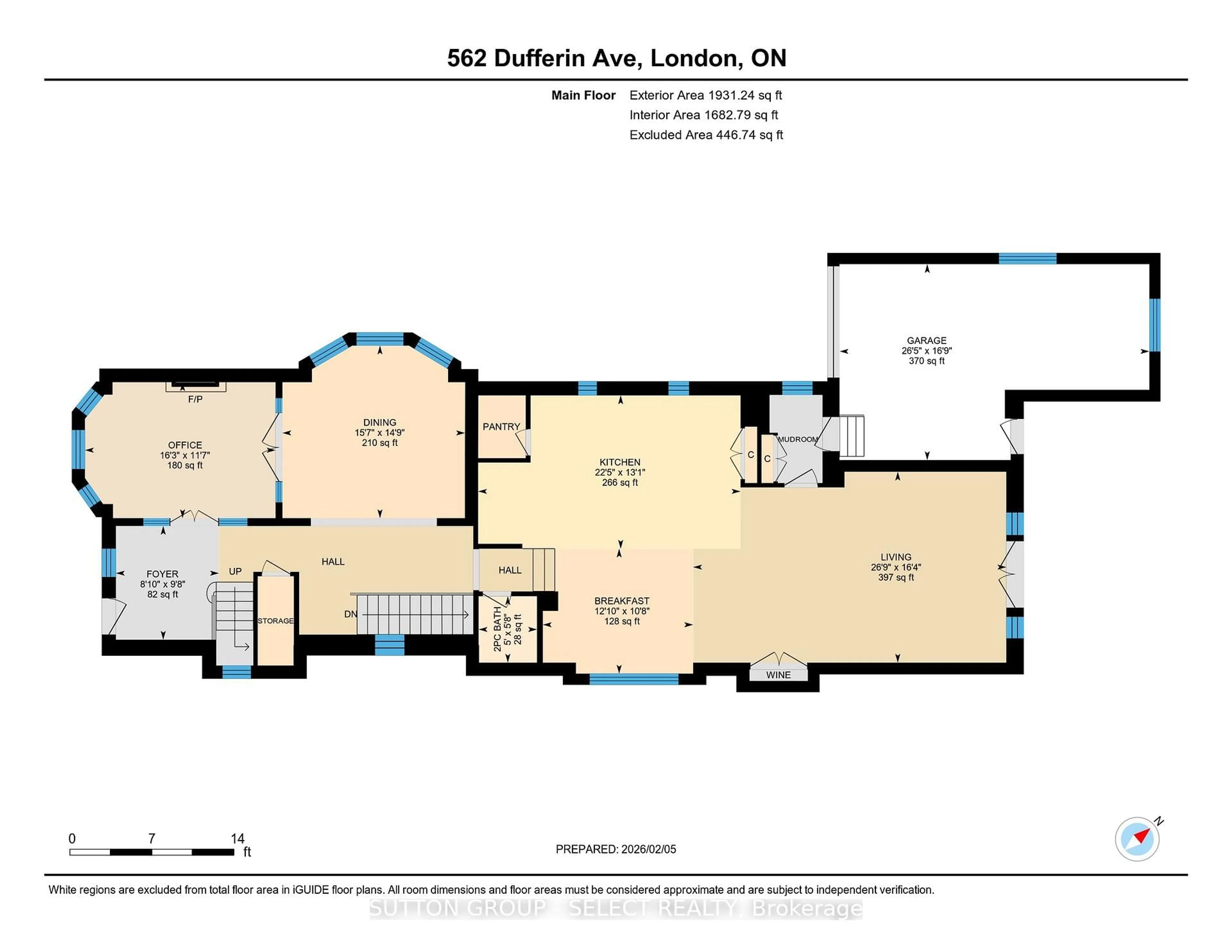 Floor plan for 562 Dufferin Ave, London East Ontario N6B 2A4