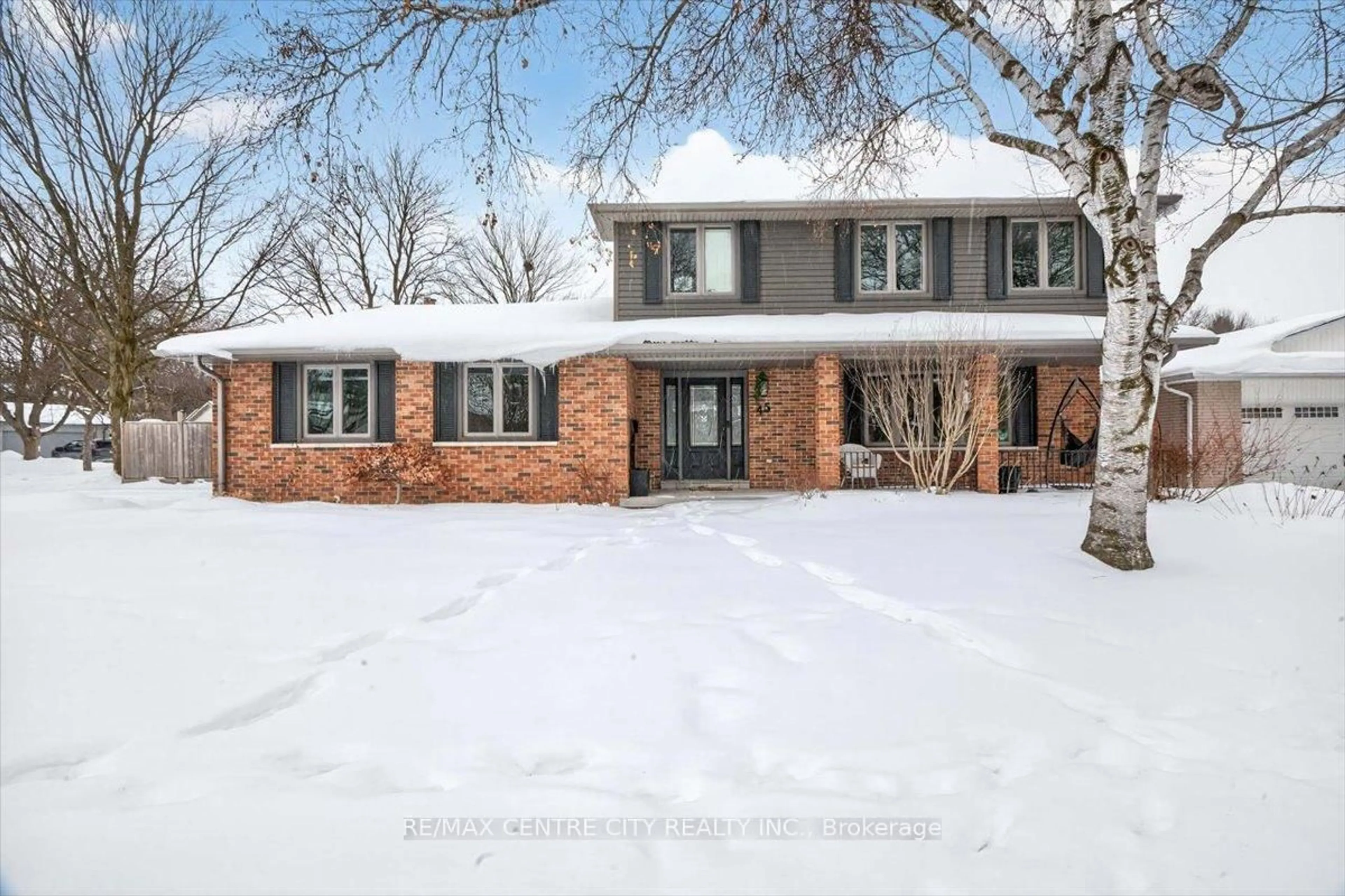Home with brick exterior material, street for 45 Chaucer Rd, London South Ontario N6K 1V4