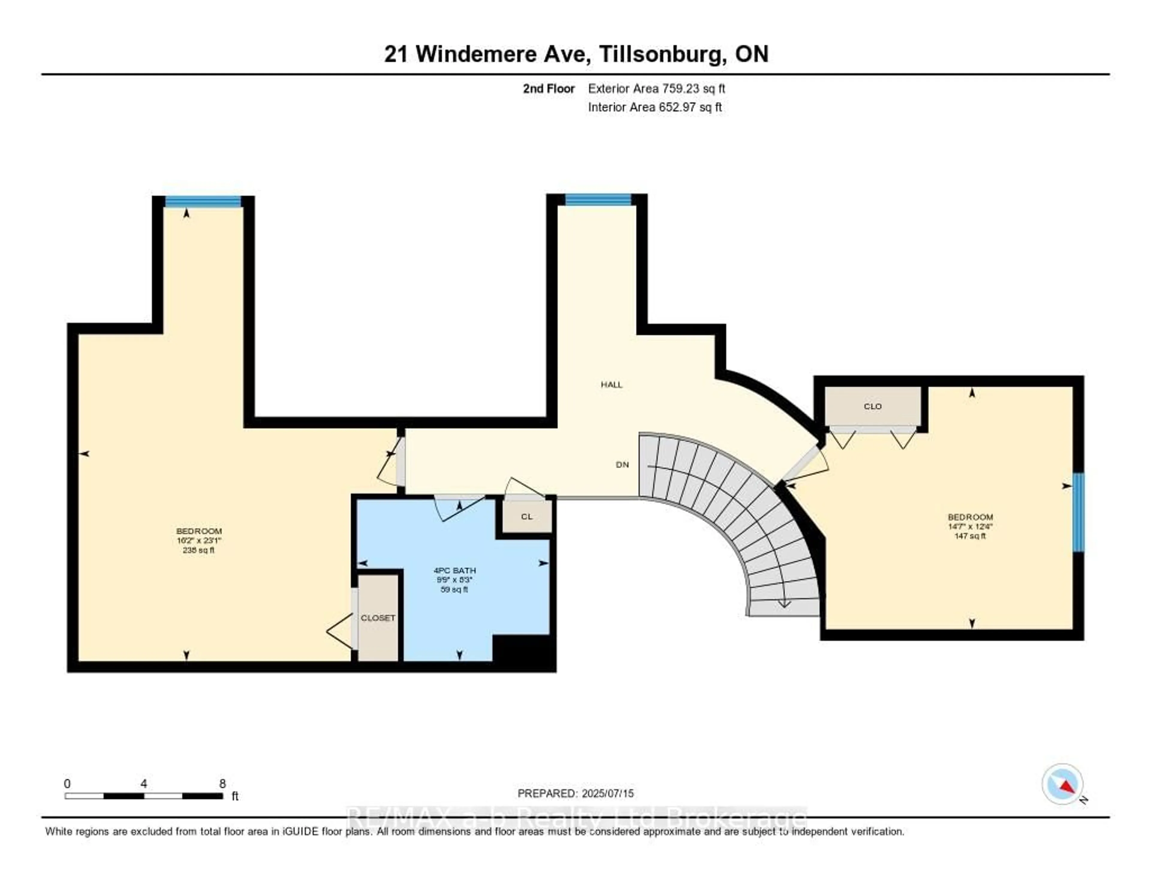 Floor plan for 21 Windemere Ave, Tillsonburg Ontario N4G 5M8