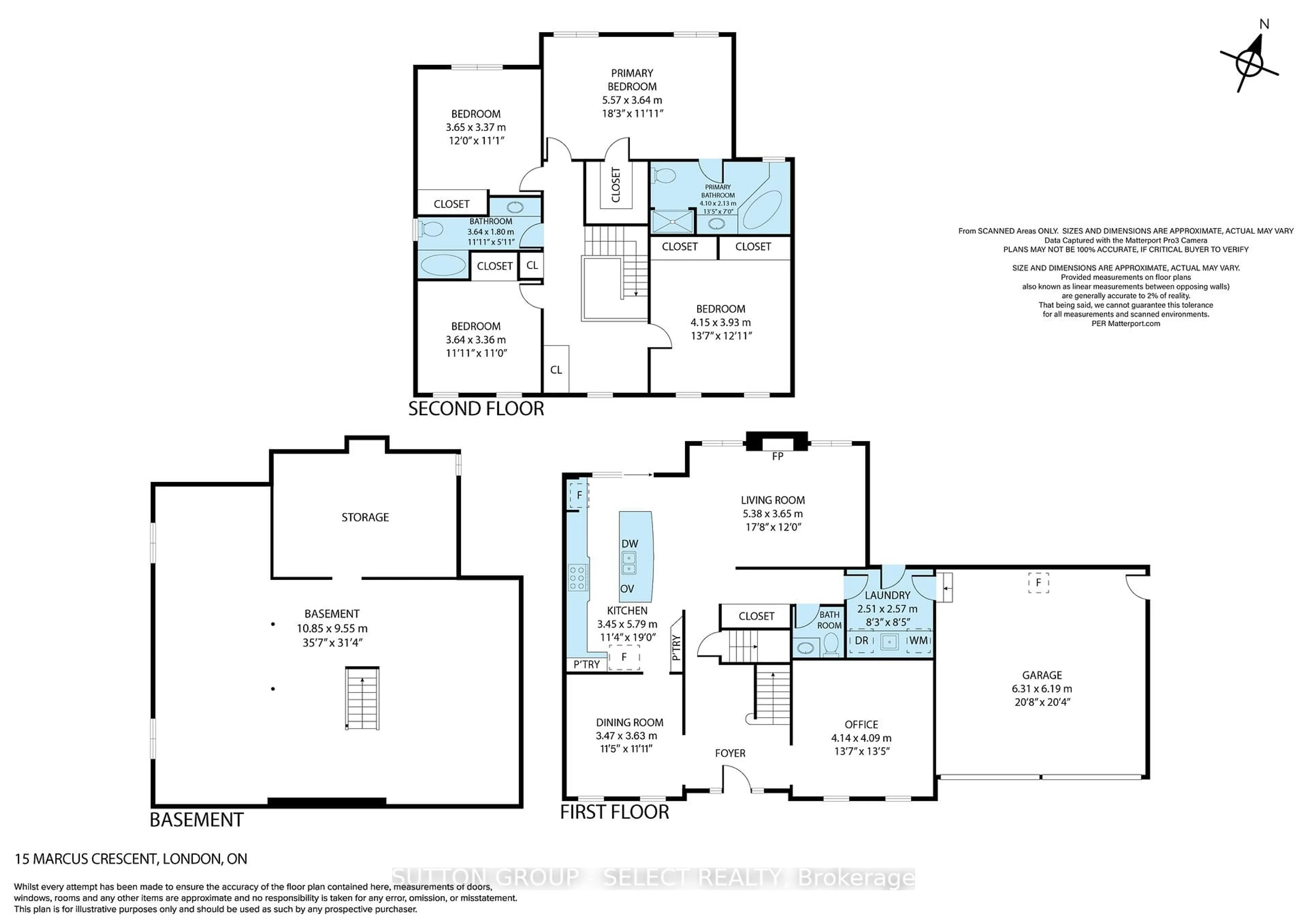 Floor plan for 15 Marcus Cres, London North Ontario N6G 4Y9