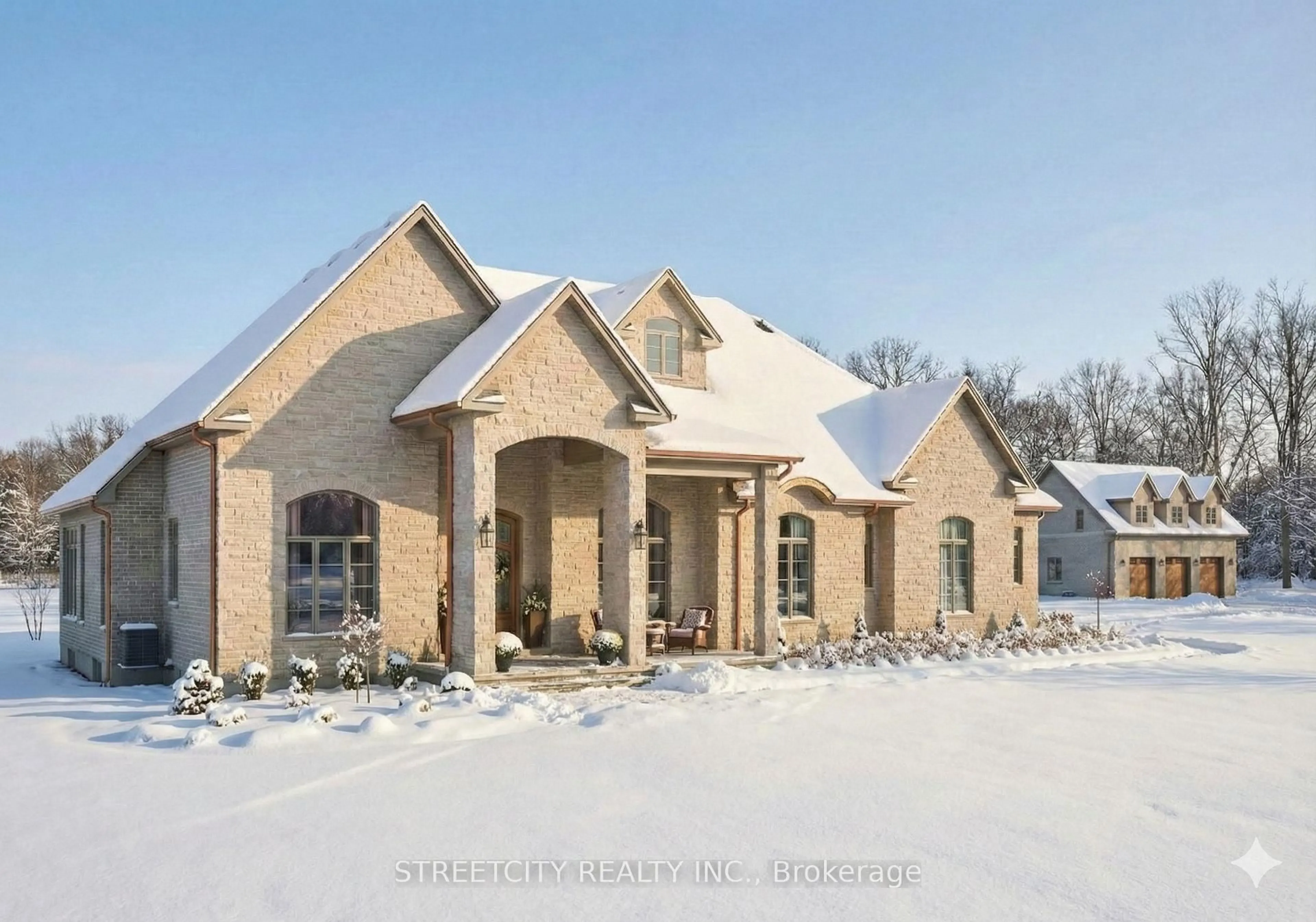 Home with brick exterior material, street for 20724 Denfield Rd, London North Ontario N6H 5L2