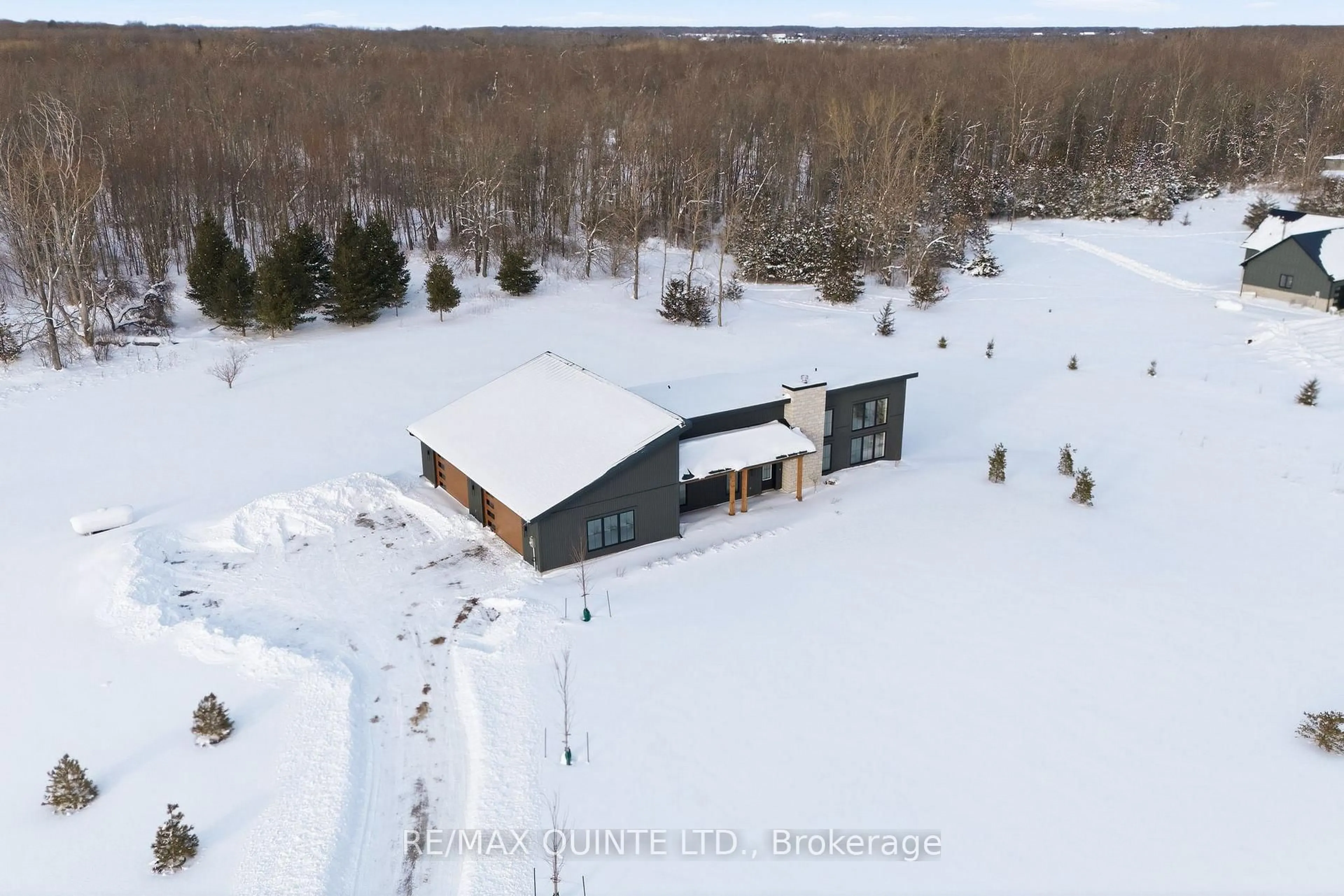 A pic from outside/outdoor area/front of a property/back of a property/a pic from drone, building for 225 Mitchells Crossroad, Prince Edward County Ontario K0K 2T0