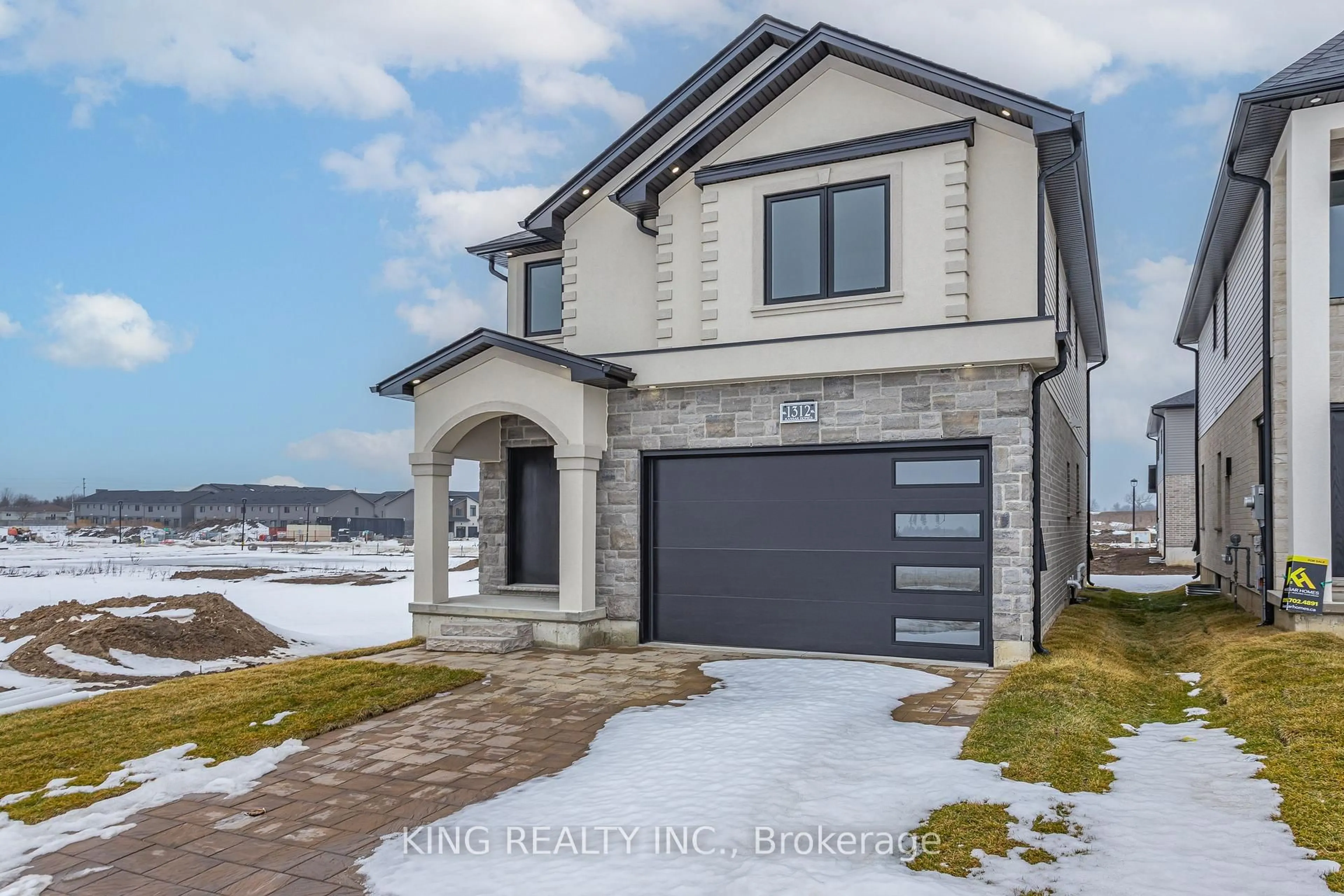 Home with brick exterior material, street for 1312 Honeywood Dr, London South Ontario N6M 0M1