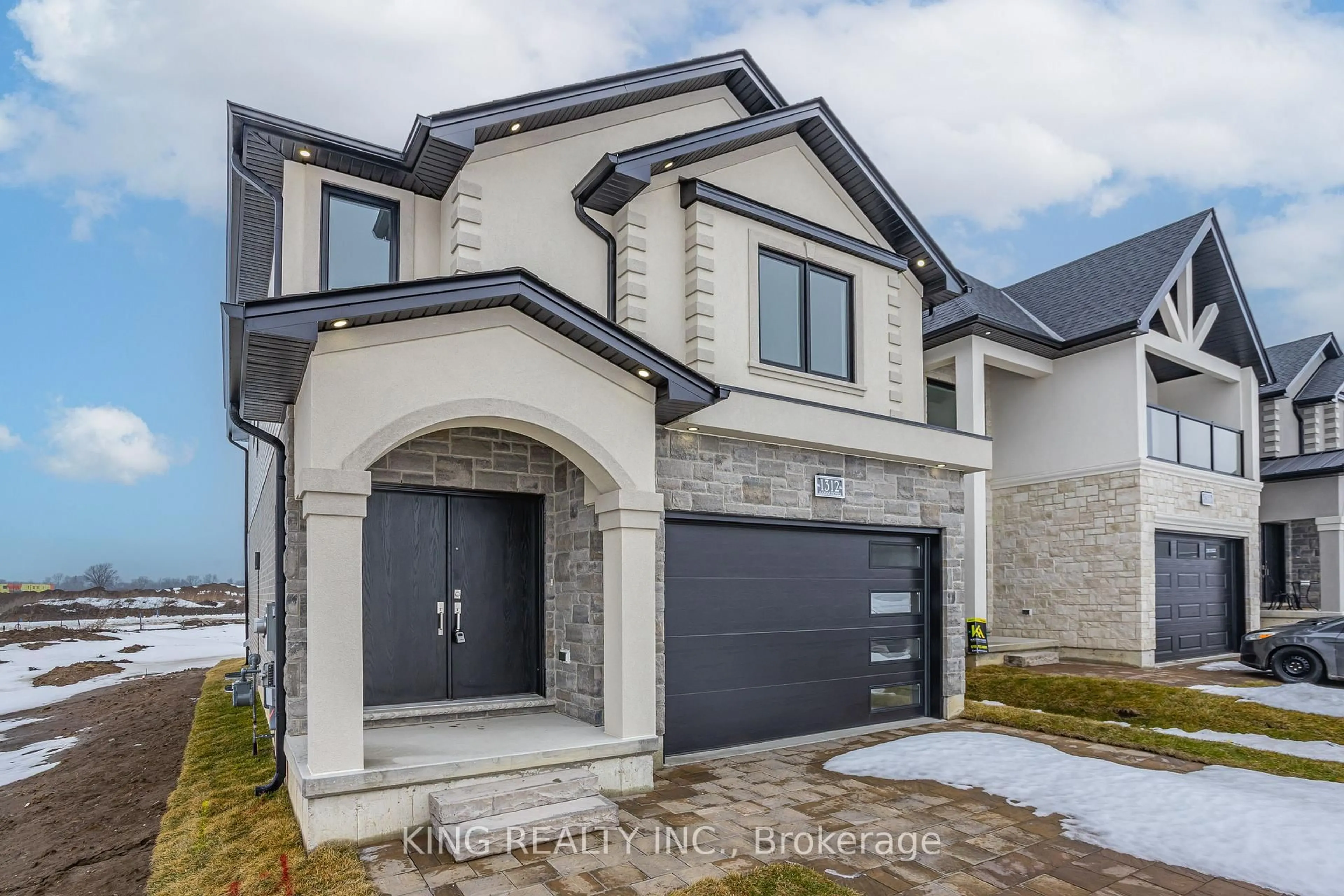 Home with brick exterior material, street for 1312 Honeywood Dr, London South Ontario N6M 0M1