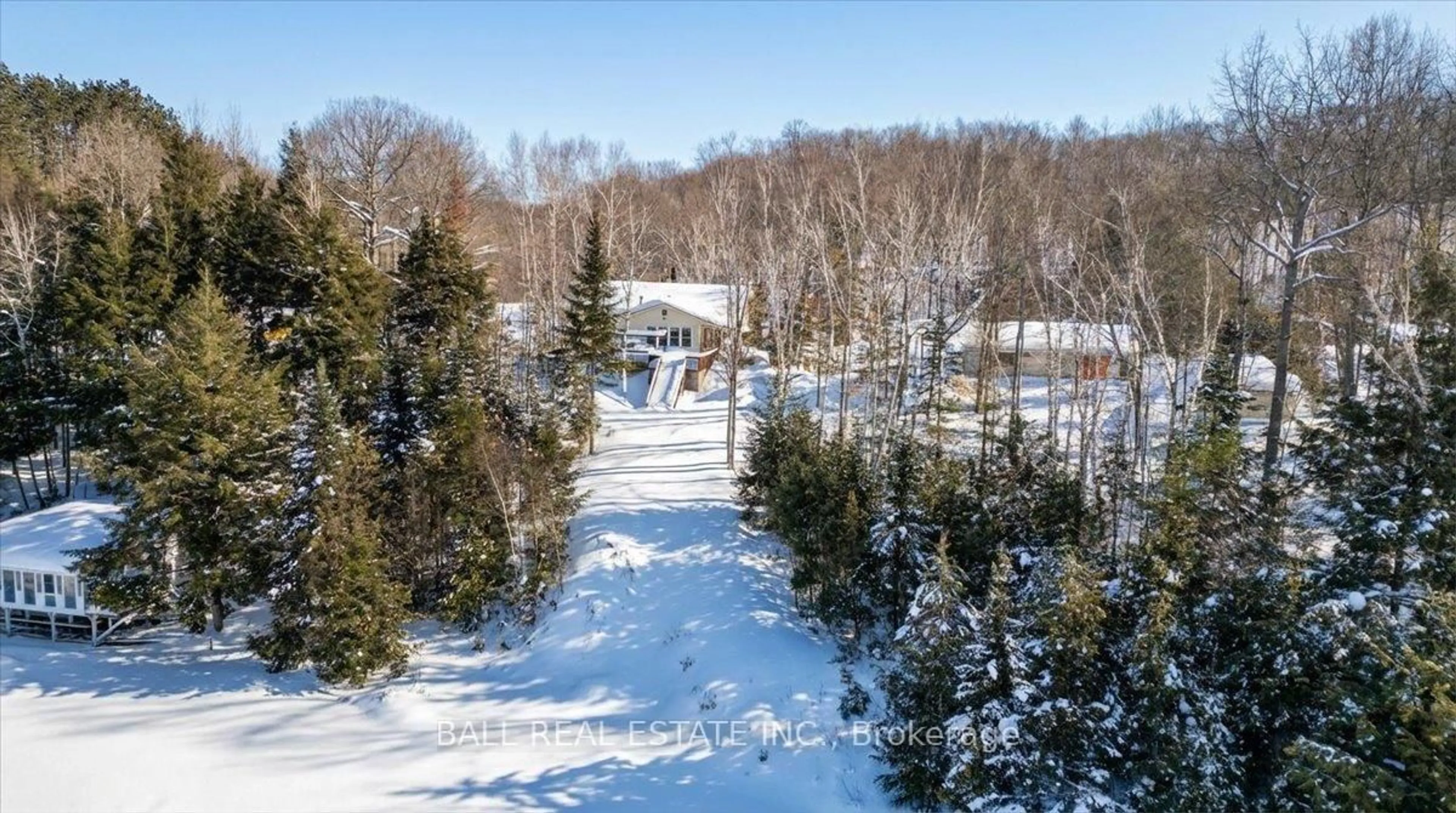 A pic from outside/outdoor area/front of a property/back of a property/a pic from drone, forest/trees view for 468 Monck Rd, Bancroft Ontario K0L 1C0