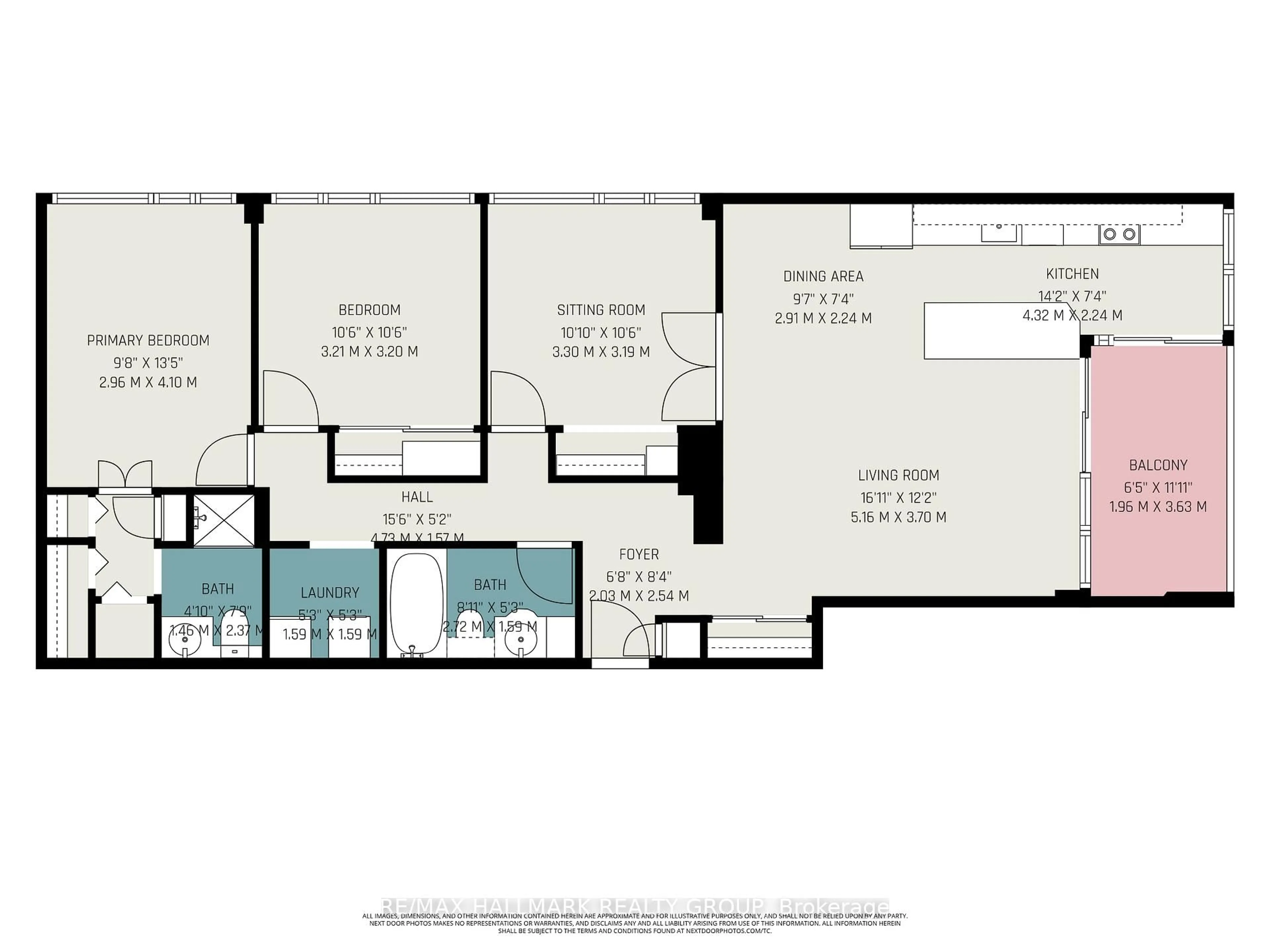 Floor plan for 530 Laurier Ave #PH2, Ottawa Ontario K1R 7T1
