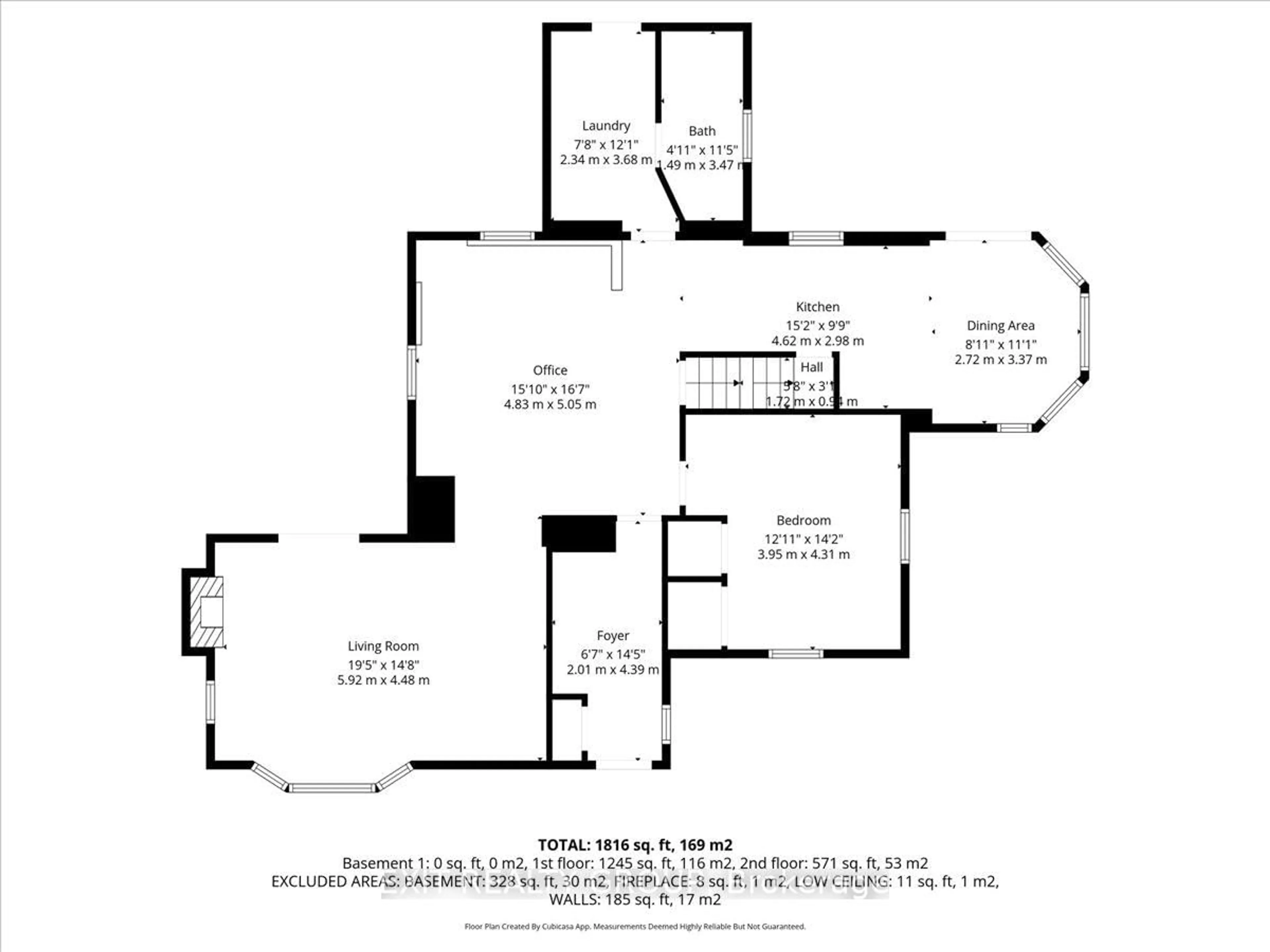 Floor plan for 1573 County Road 5, Hastings Ontario K0K 2C0