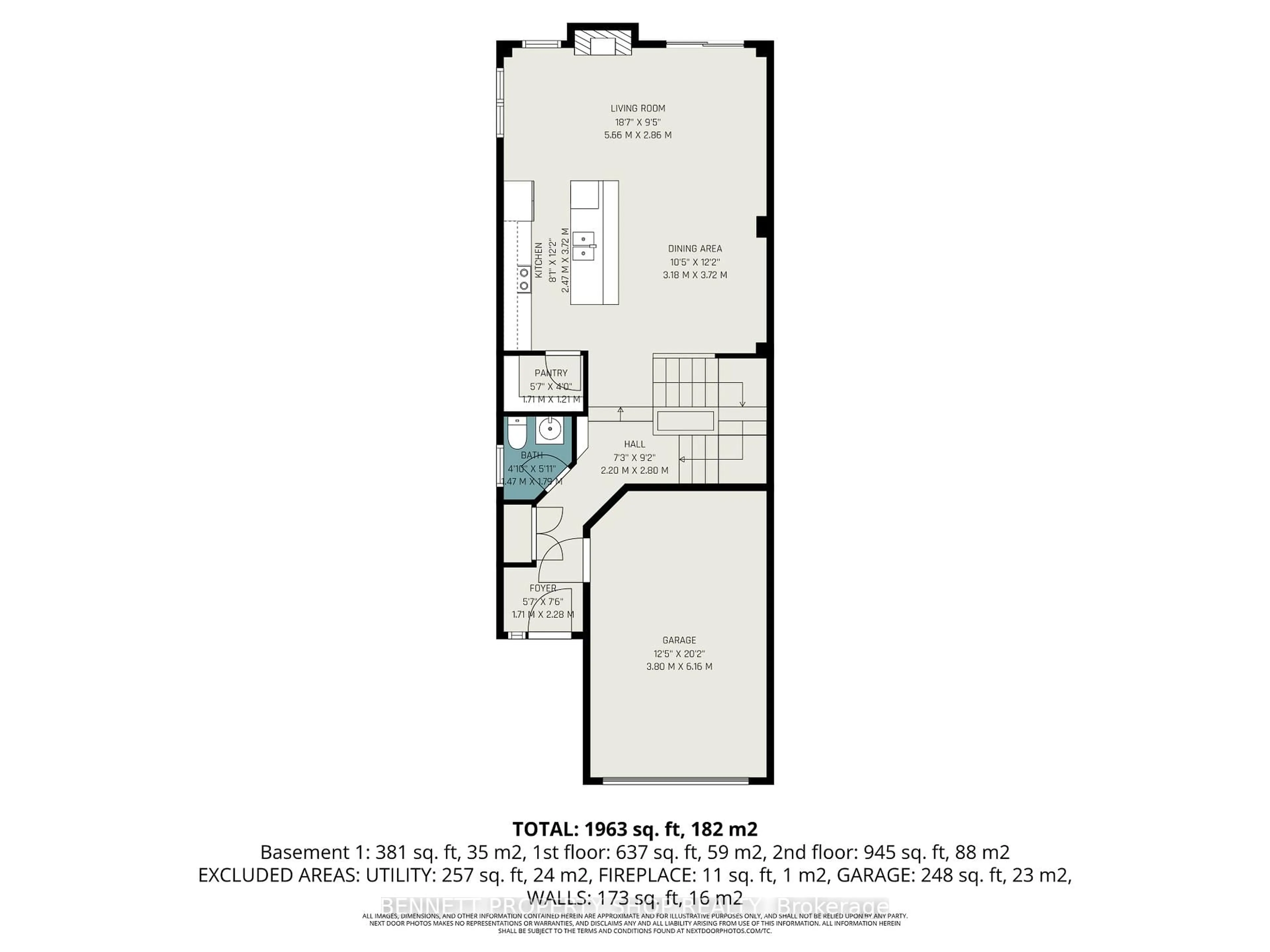 Floor plan for 255 Mojave Cres, Ottawa Ontario K2S 0H6
