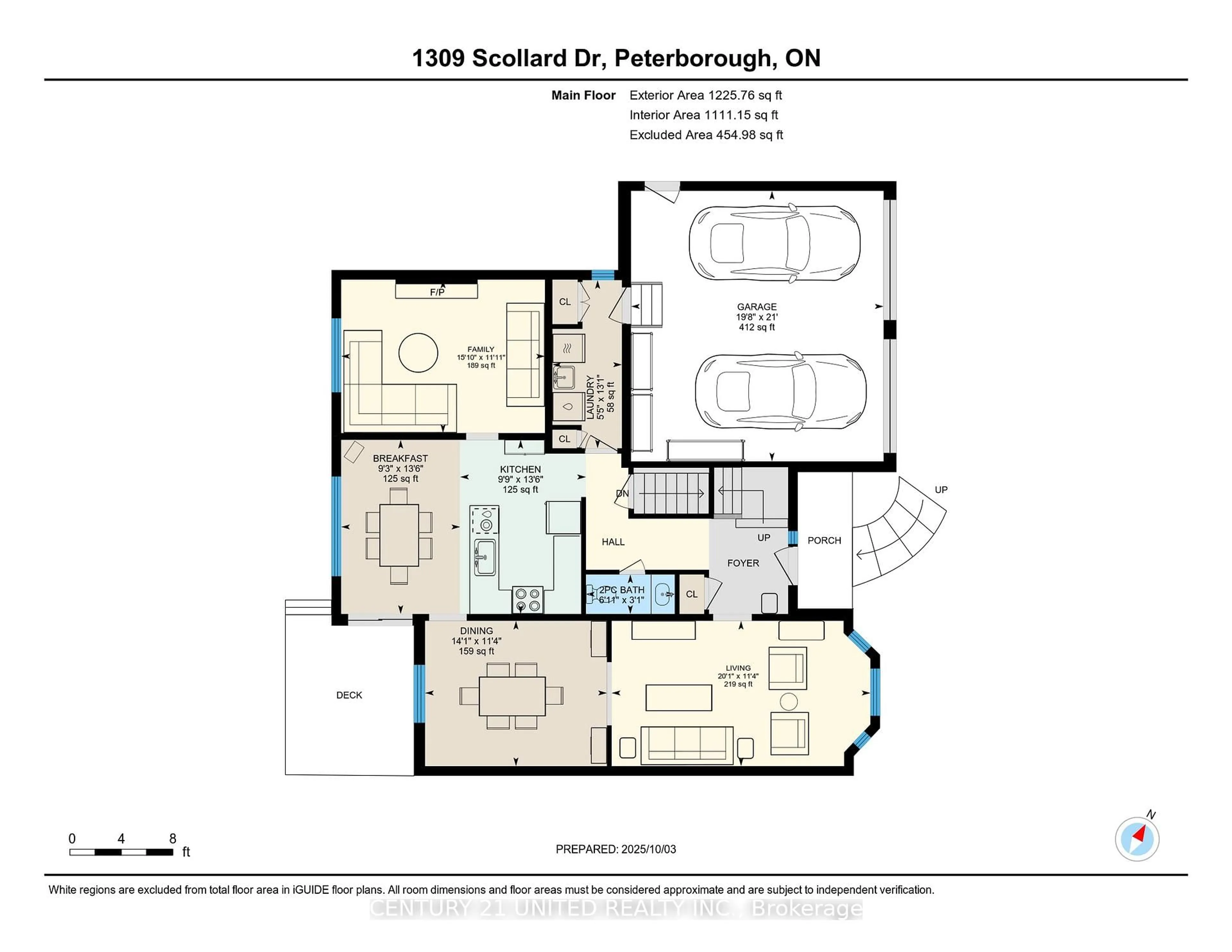 Floor plan for 1309 Scollard Dr, Peterborough Ontario K9H 7K7