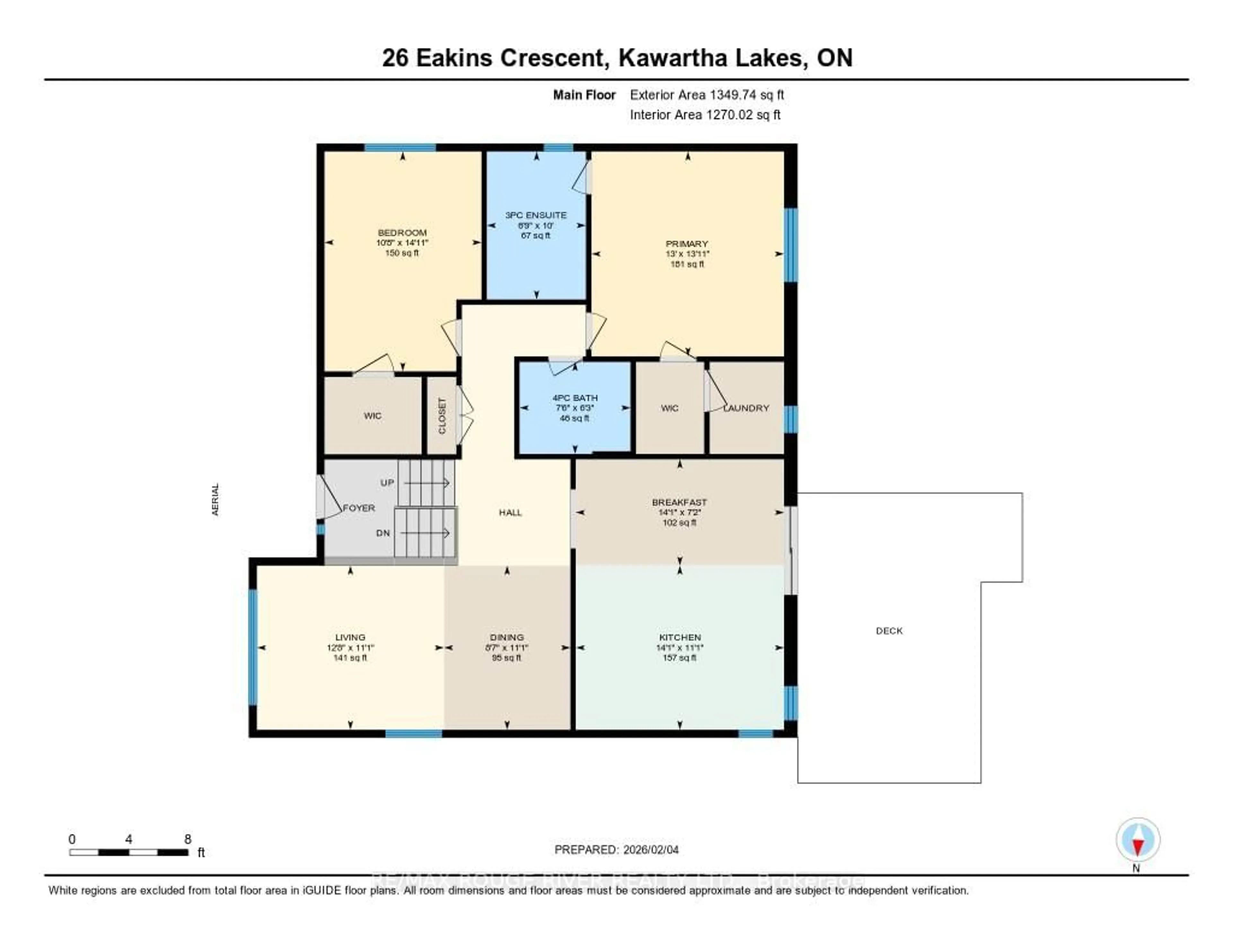 Floor plan for 26 Eakins Cres, Kawartha Lakes Ontario K9V 6J9