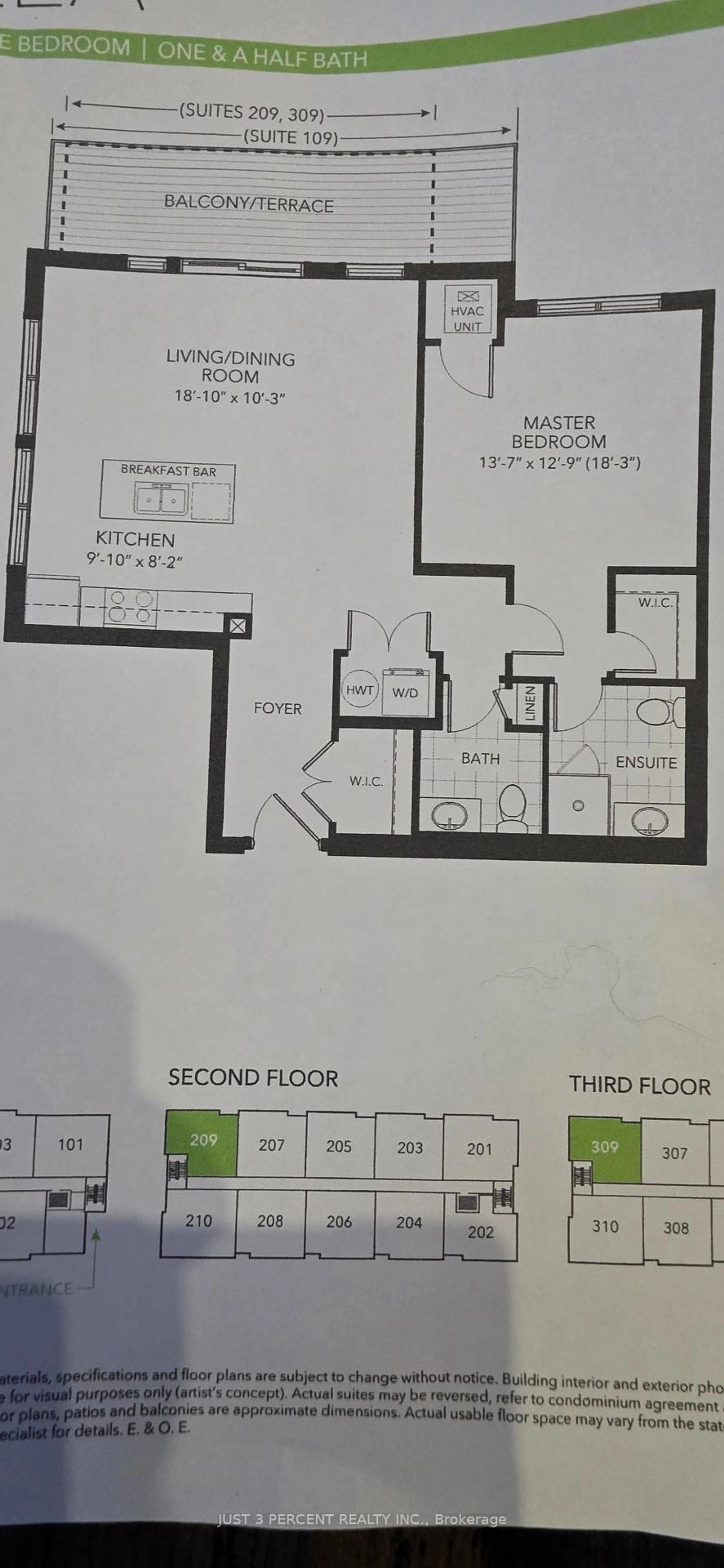 Floor plan for 340 Florence Dr #309, Peterborough Ontario K9J 0K4
