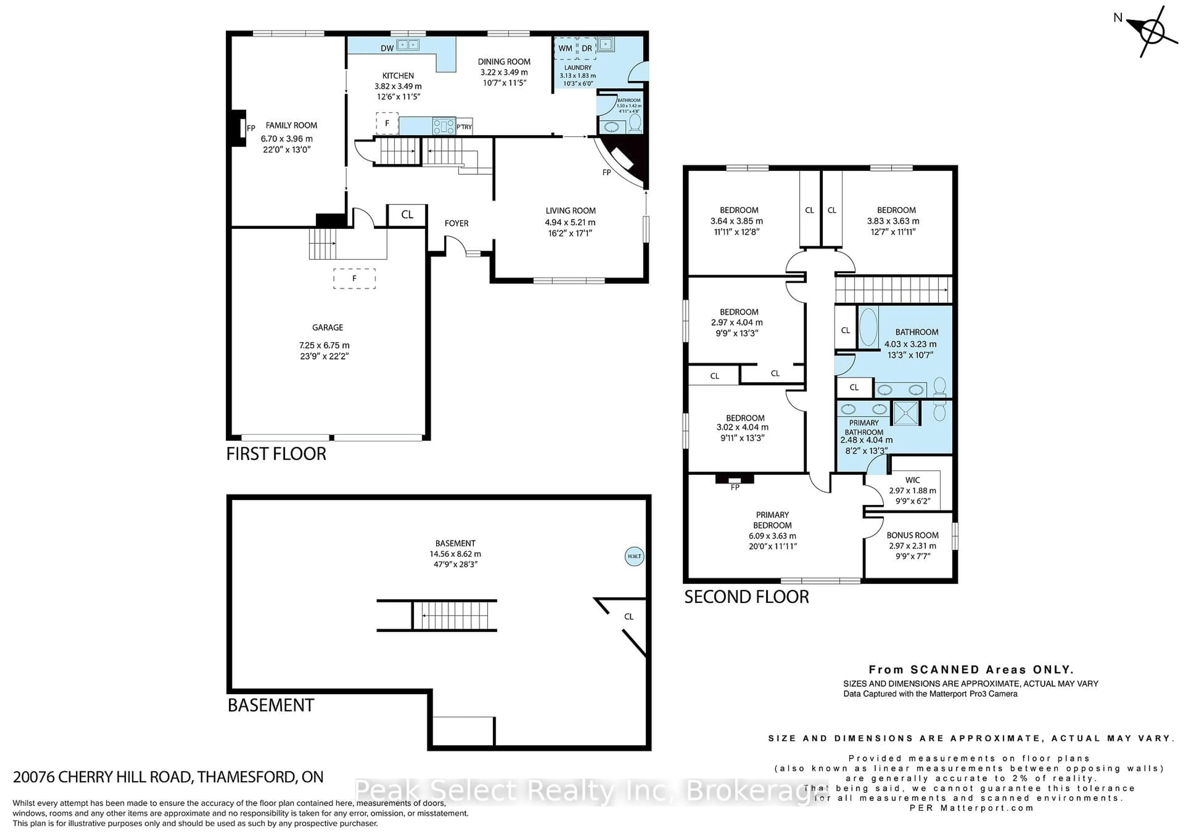 Floor plan for 20076 Cherryhill Rd, Thames Centre Ontario N0M 2M0
