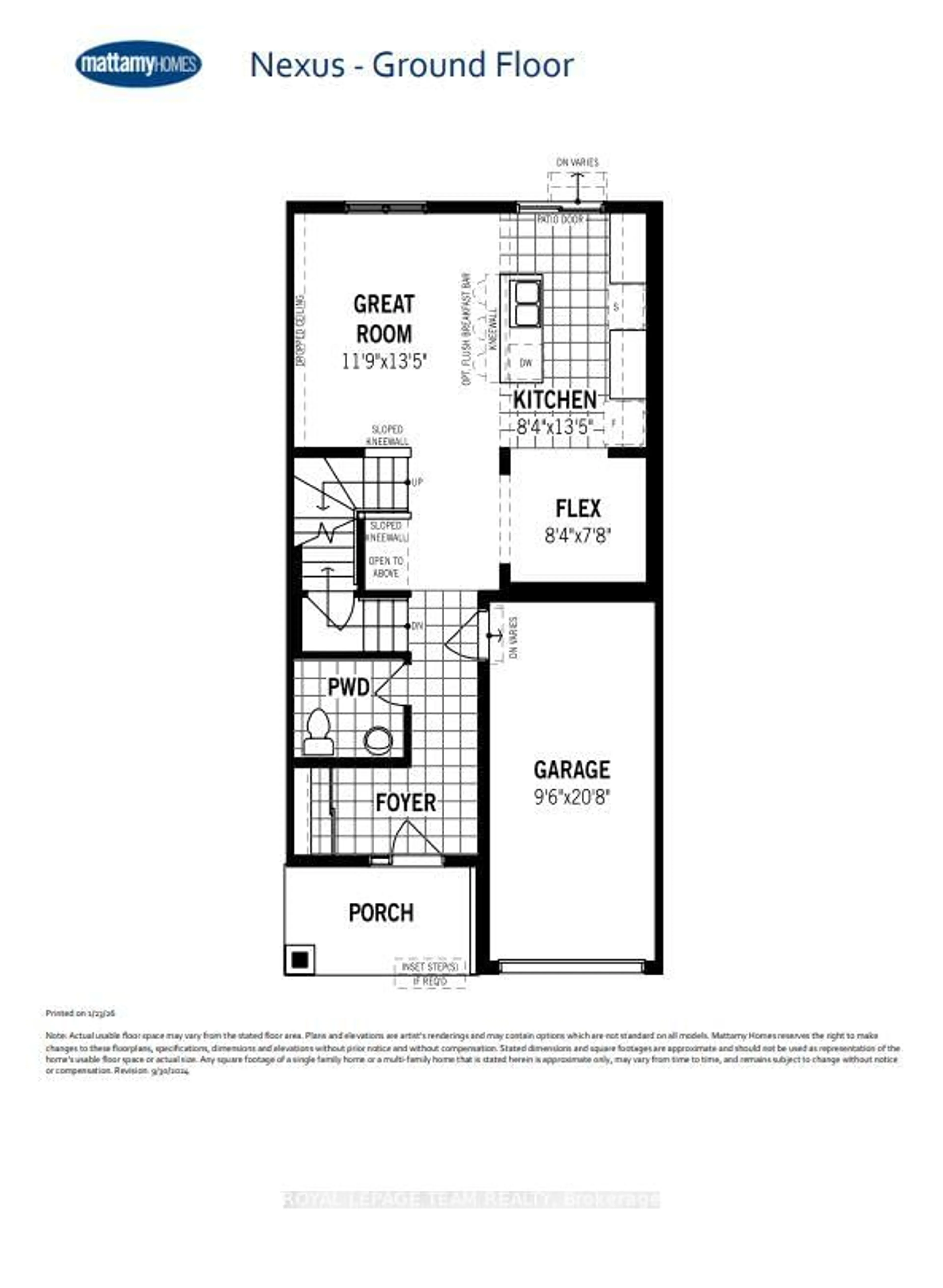 Floor plan for 212 Catnip Cres, Kanata Ontario K2W 0P5
