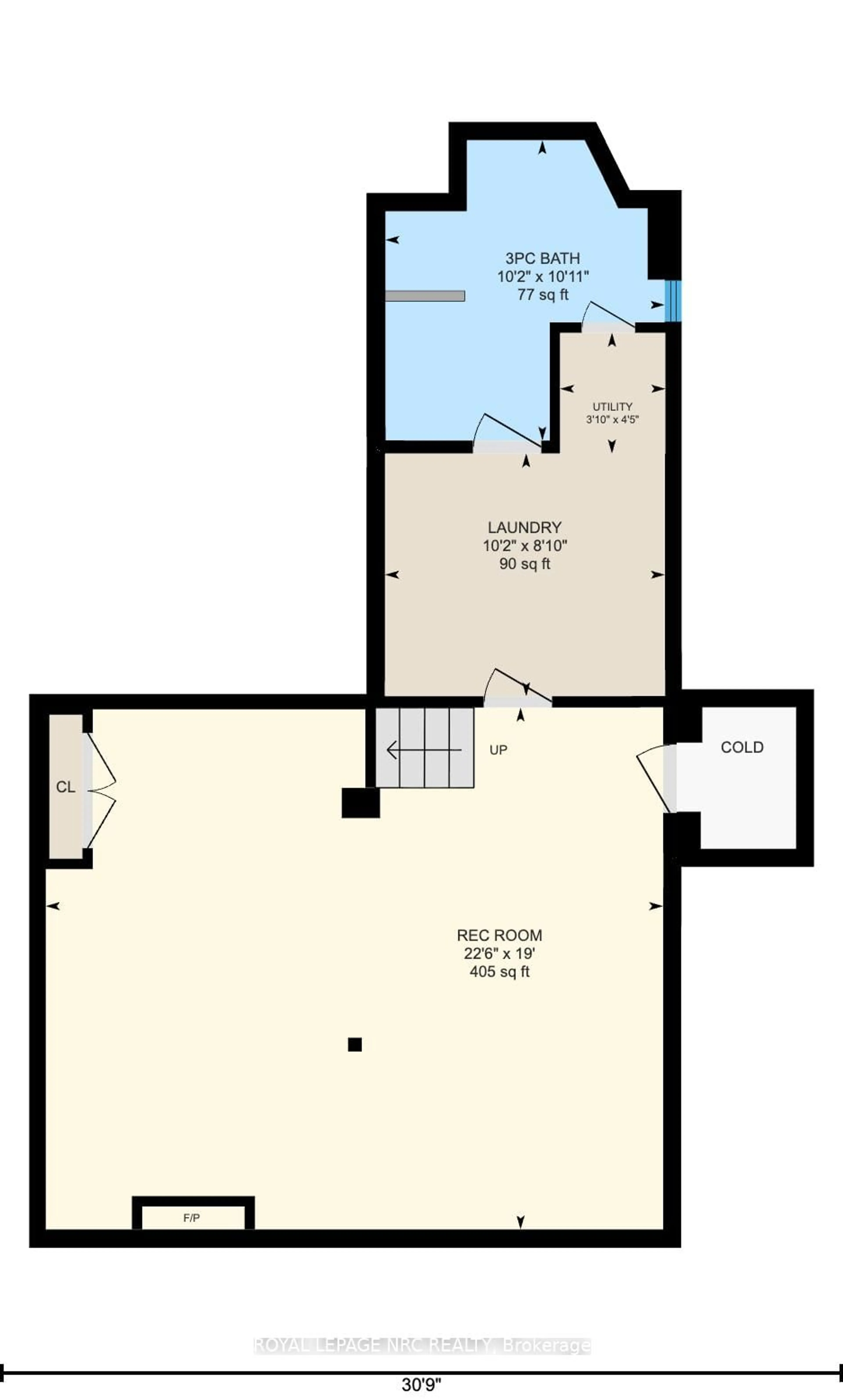 Floor plan for 41 Huntington Lane, St. Catharines Ontario L2S 3R5