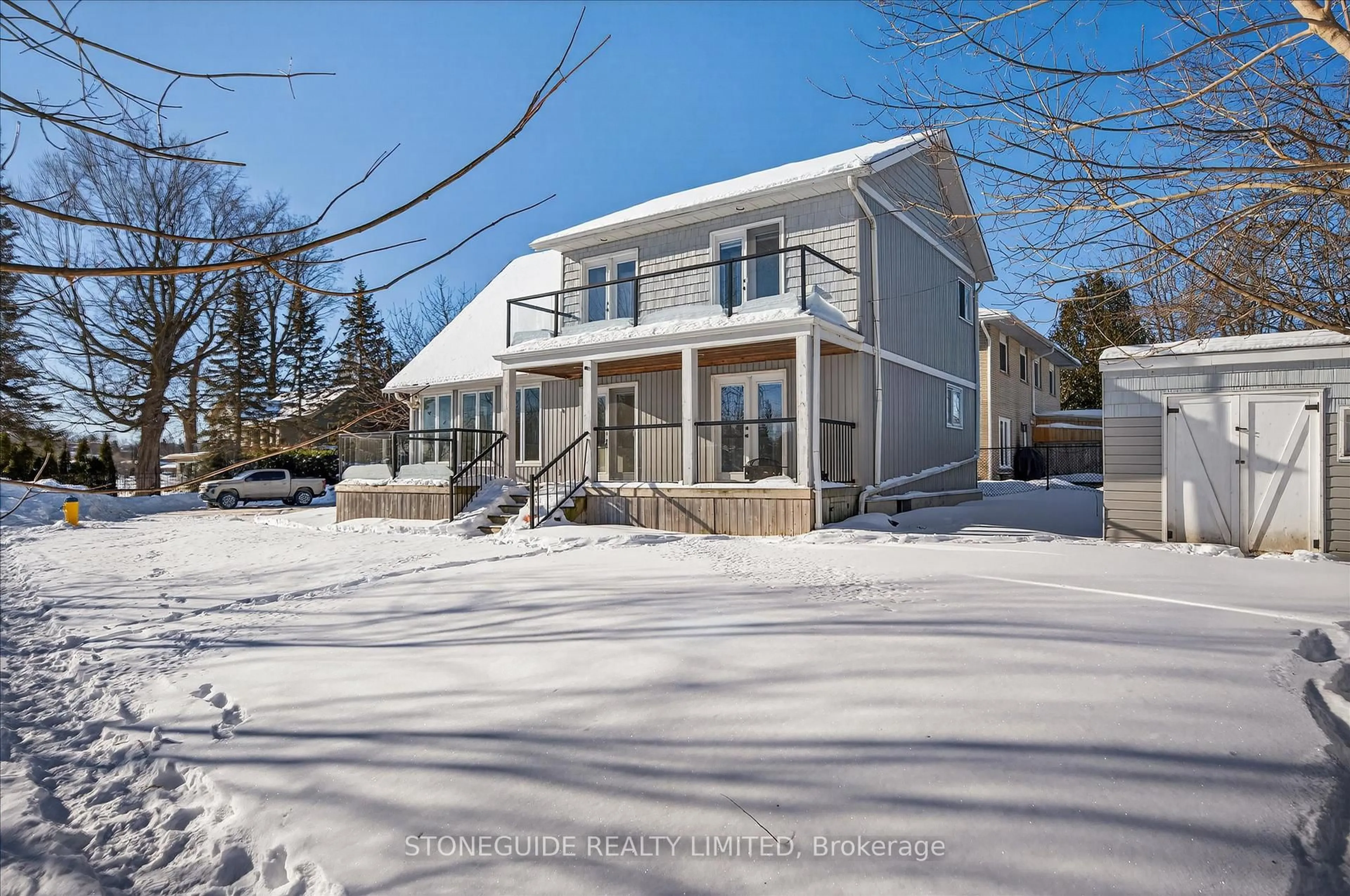 A pic from outside/outdoor area/front of a property/back of a property/a pic from drone, unknown for 122 Fradette Ave, Peterborough Ontario K9J 1T5