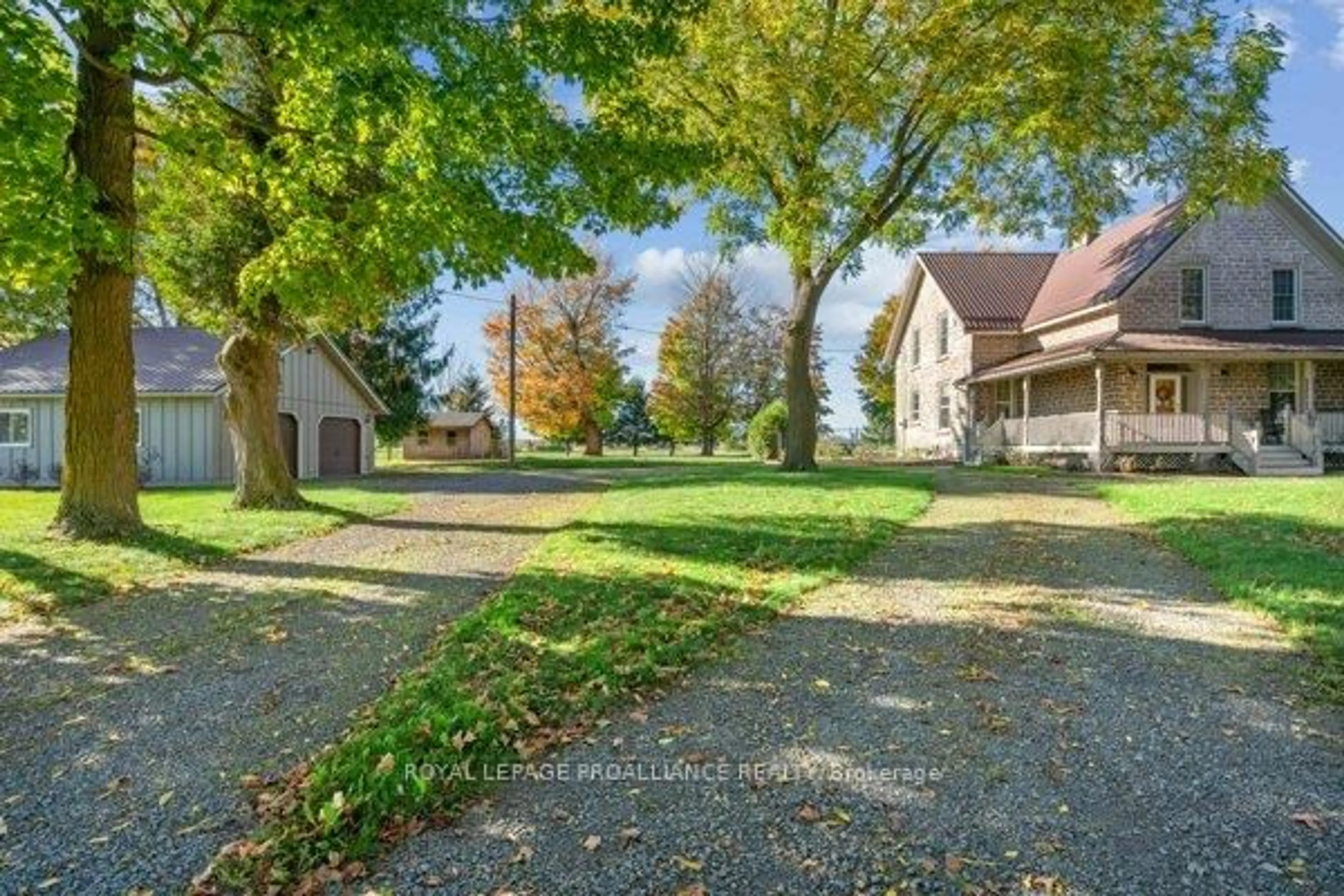 A pic from outside/outdoor area/front of a property/back of a property/a pic from drone, street for 3132 County Road 27 Rd, Elizabethtown-Kitley Ontario K0E 1M0