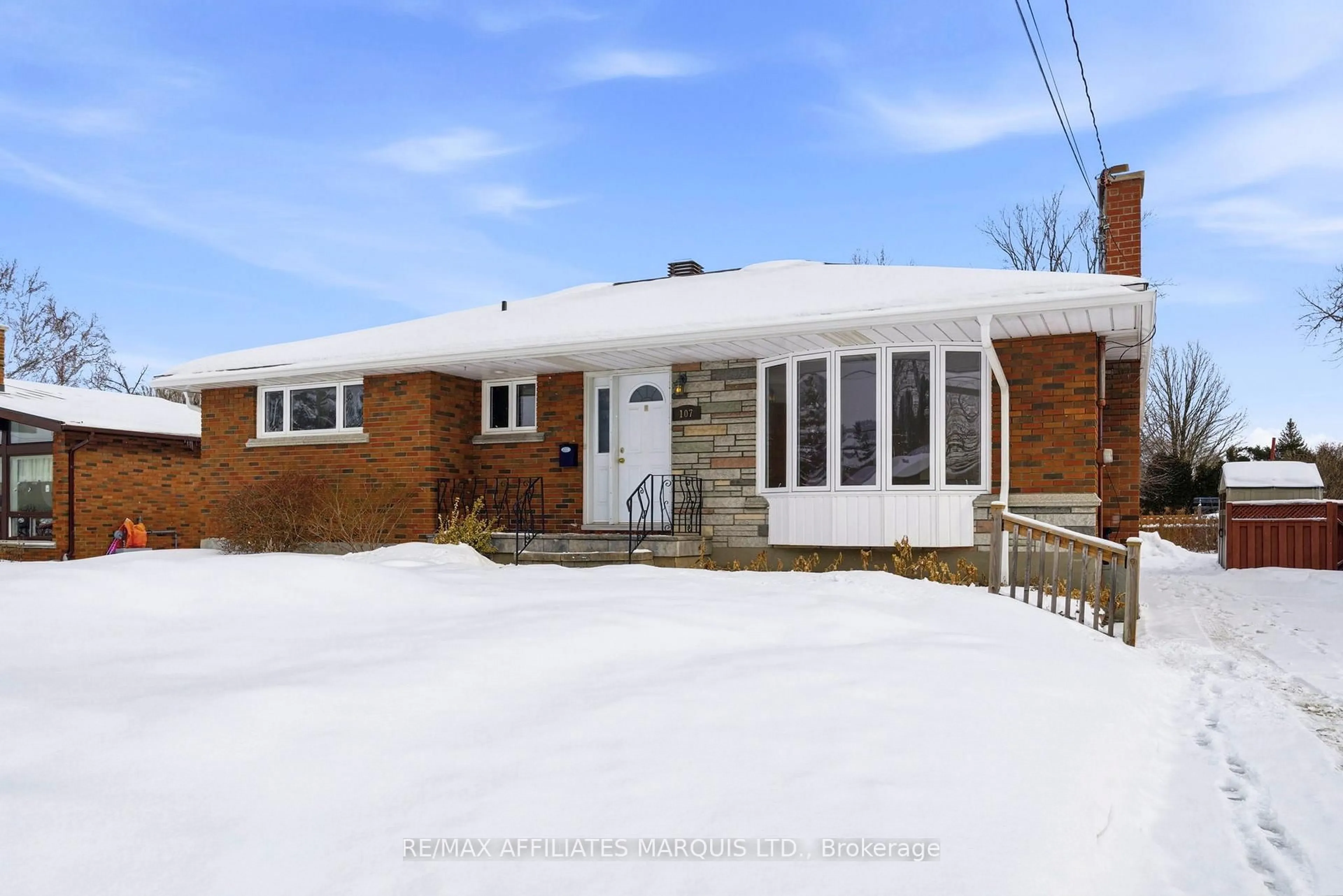 Home with brick exterior material, street for 107 Westmoreland Ave, Cornwall Ontario K6J 2G5