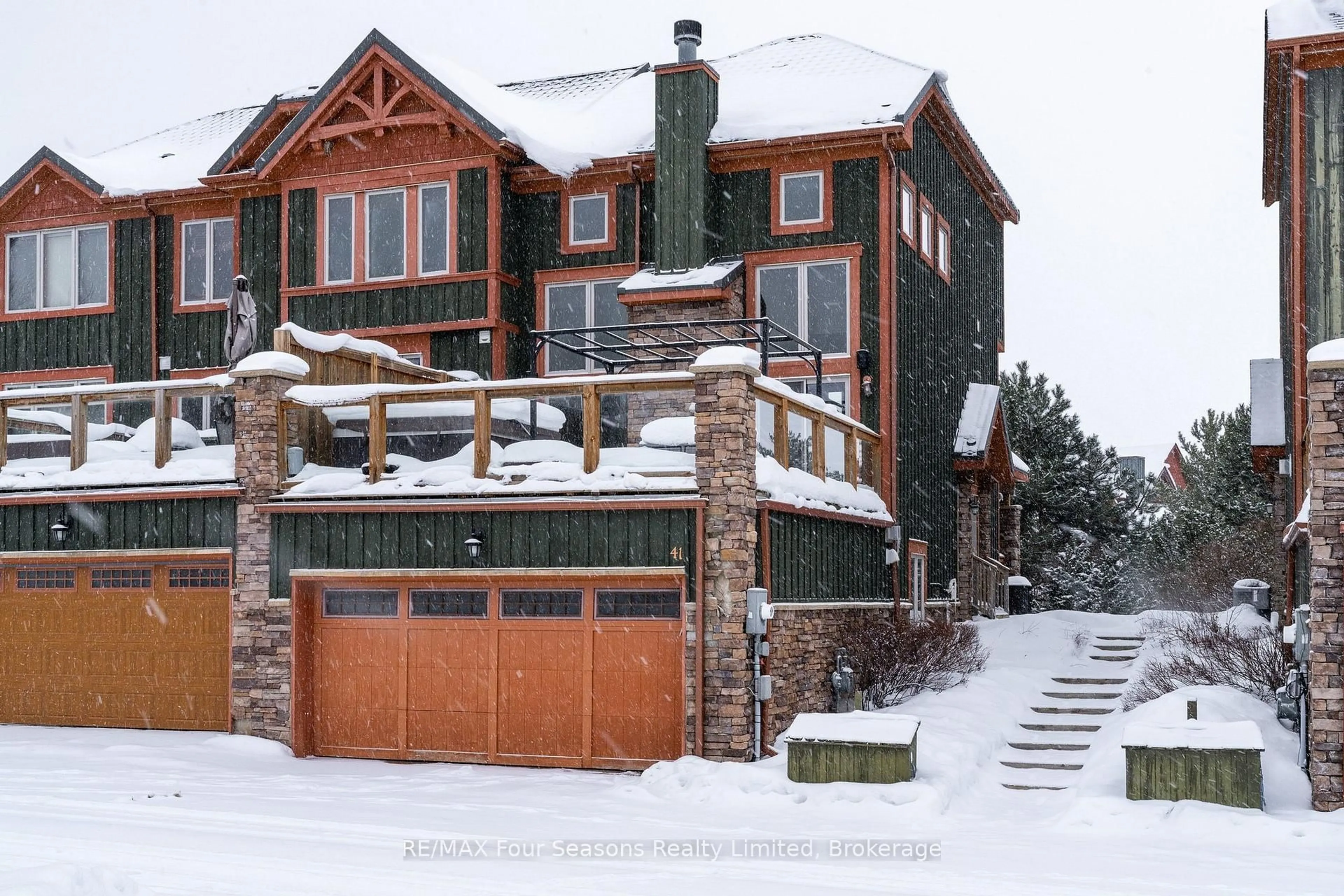 Home with brick exterior material, street for 214 Blueski George Cres #41, Blue Mountains Ontario L9Y 0V5