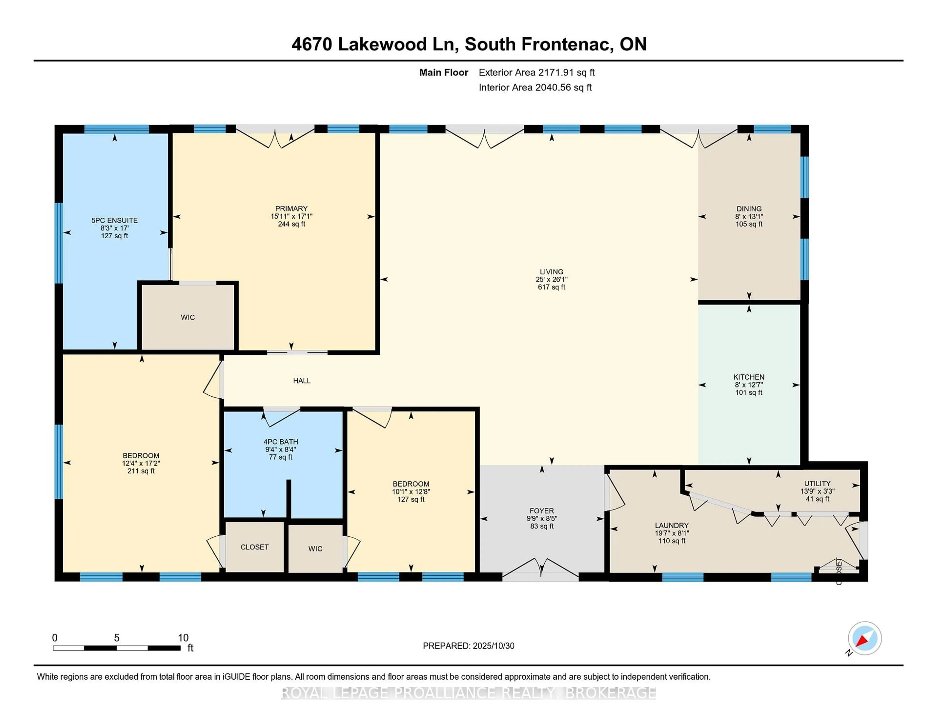 Floor plan for 4670 Lakewood Lane, Battersea Ontario K0H 1H0