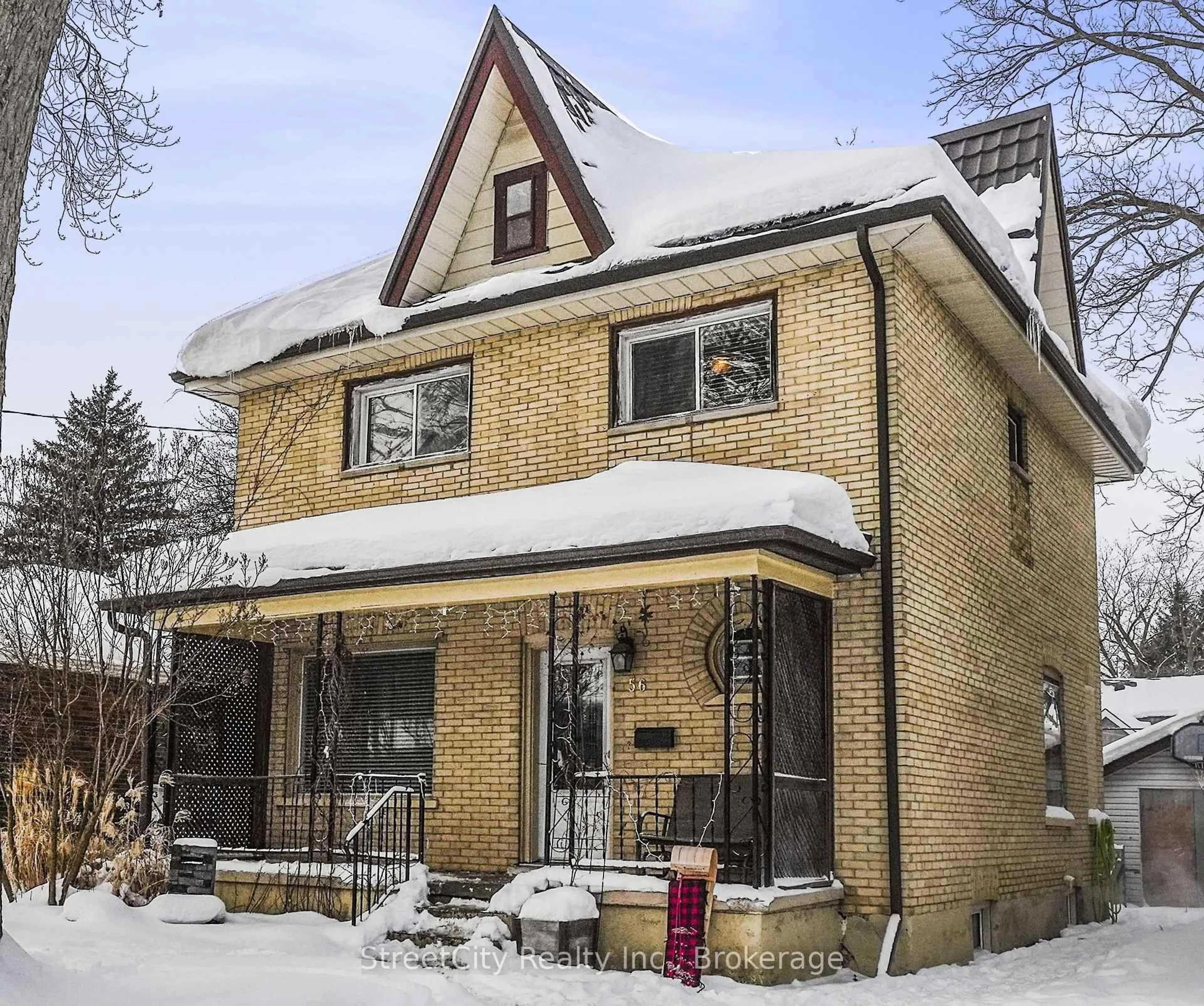 Home with brick exterior material, street for 56 Stratford St, Stratford Ontario N5A 2H6