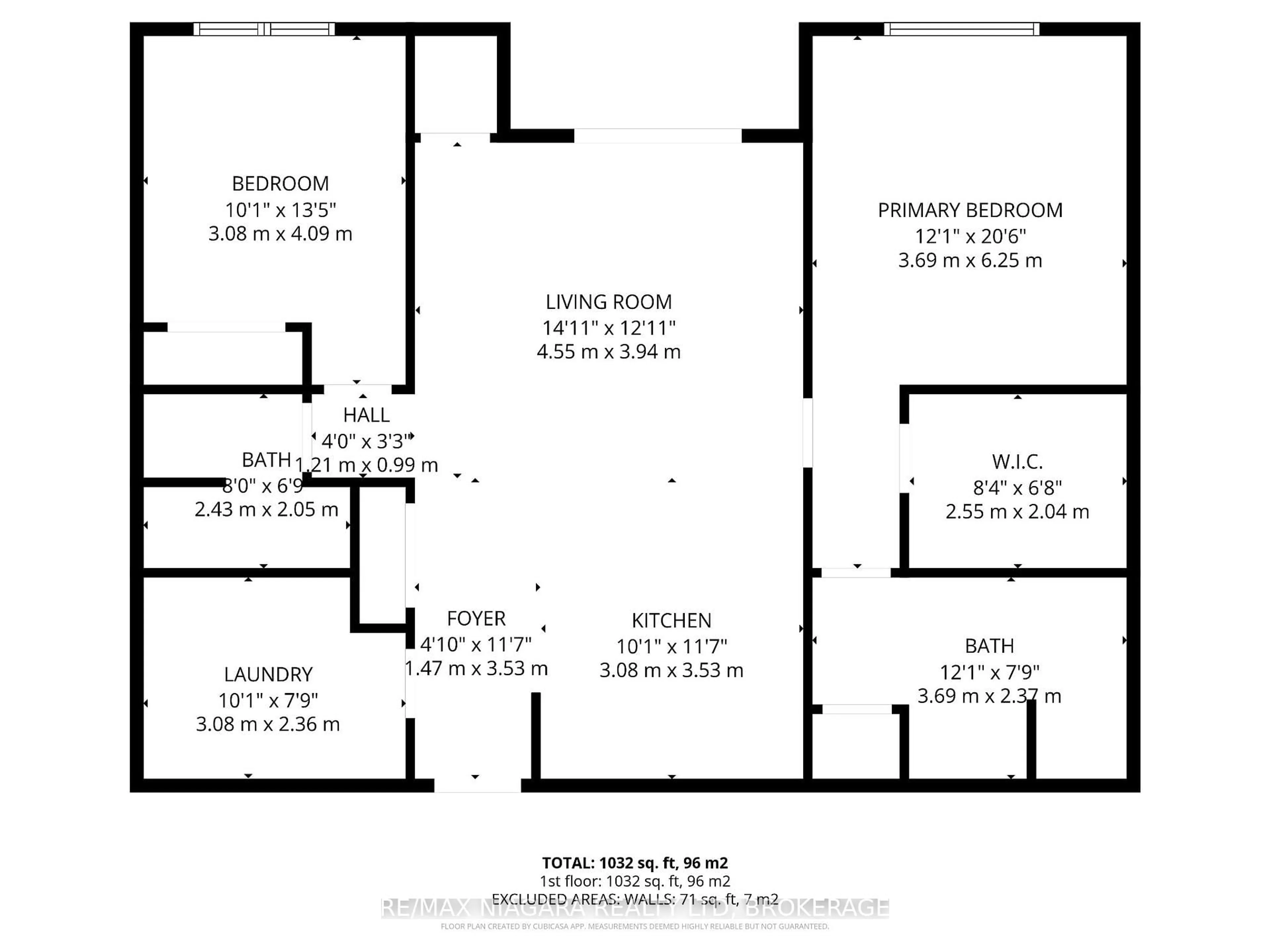 Floor plan for 26 Wellington St #404, St. Catharines Ontario L2R 5P8