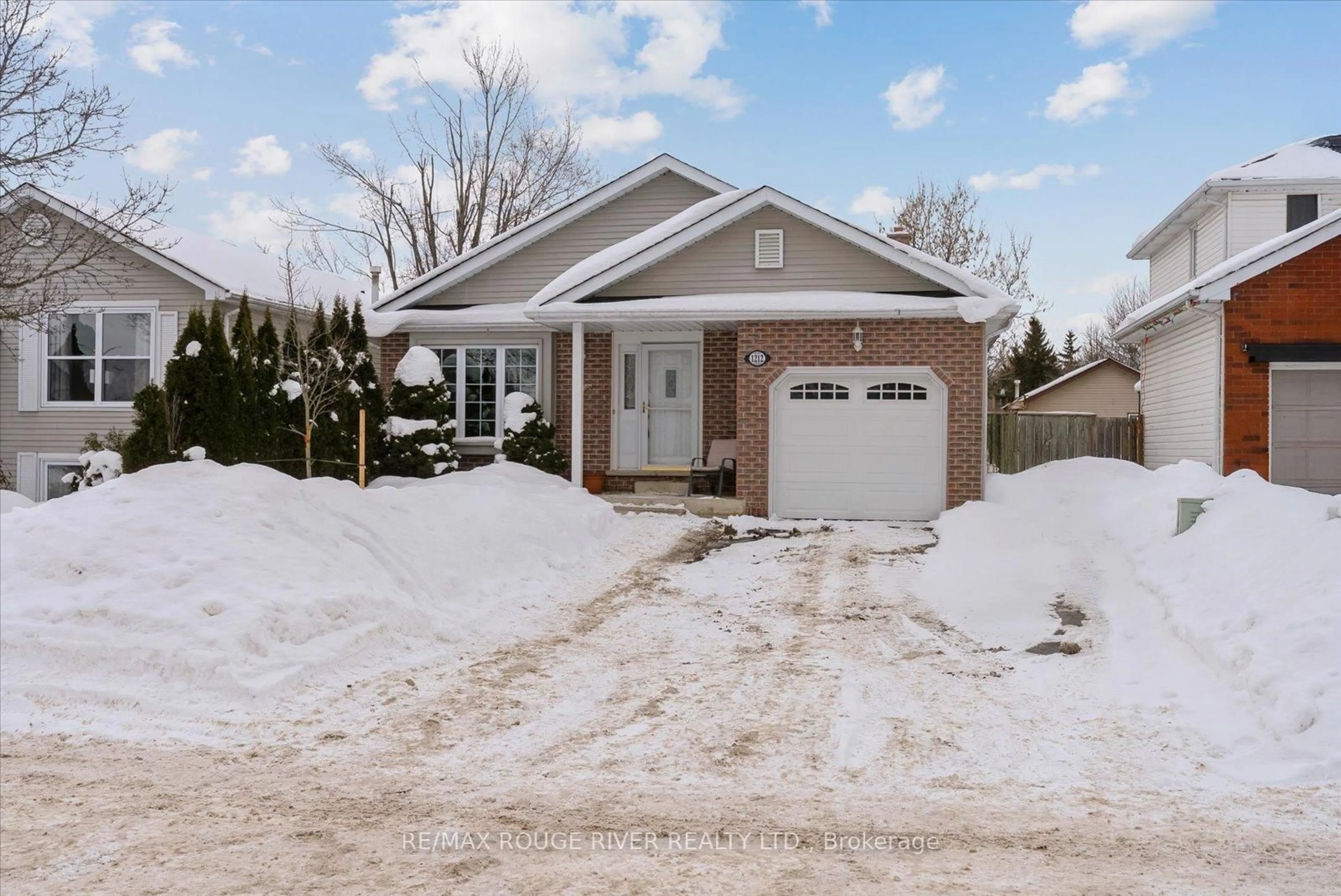 Home with brick exterior material, street for 1212 Huntington Circ, Peterborough Ontario K9K 2B9