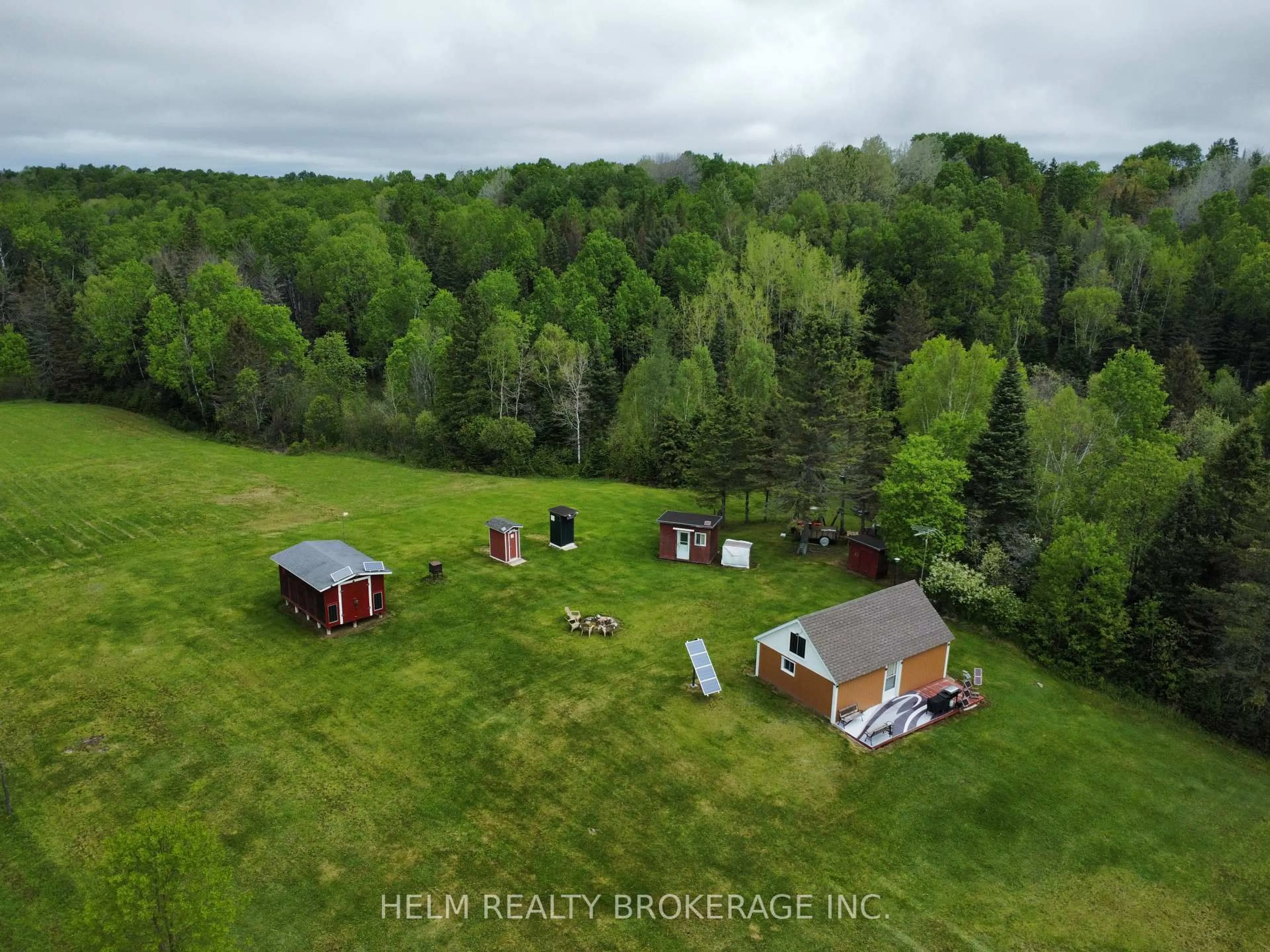 A pic from outside/outdoor area/front of a property/back of a property/a pic from drone, unknown for 839 Grand Desert Rd, Bonfield Ontario P0H 2E0