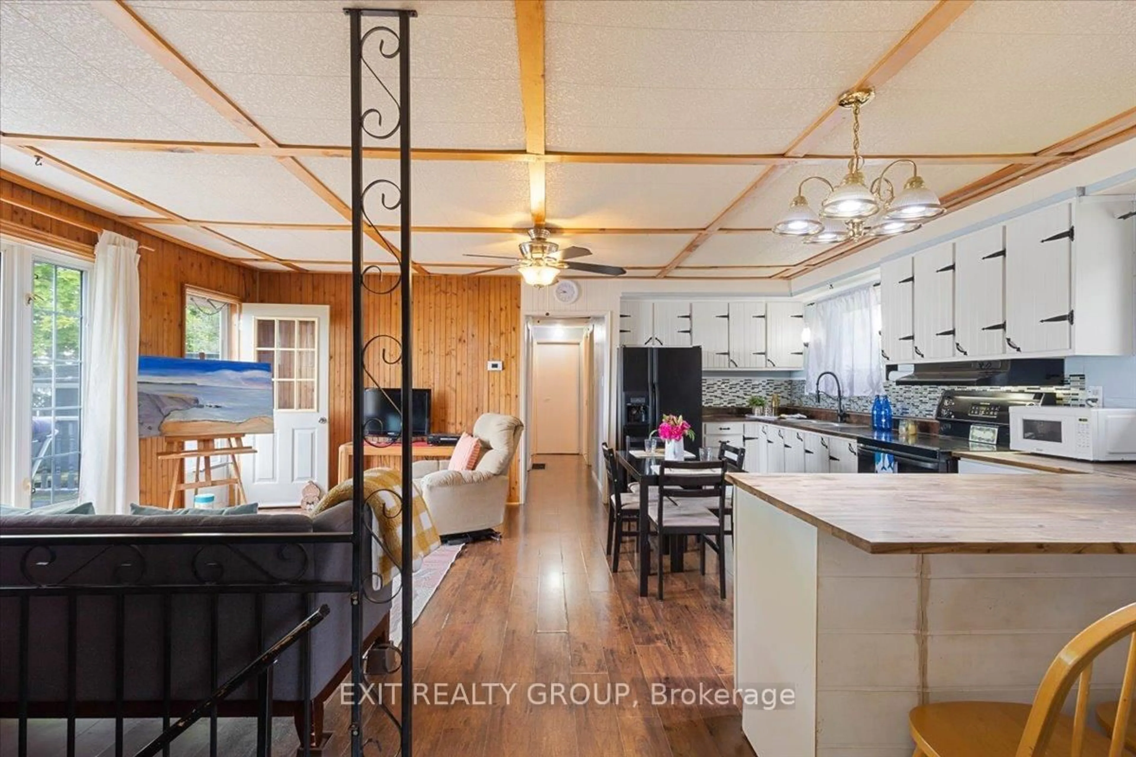 Open concept kitchen, ceramic/tile floor for 82 Outlet Rd, Prince Edward County Ontario K0K 1P0