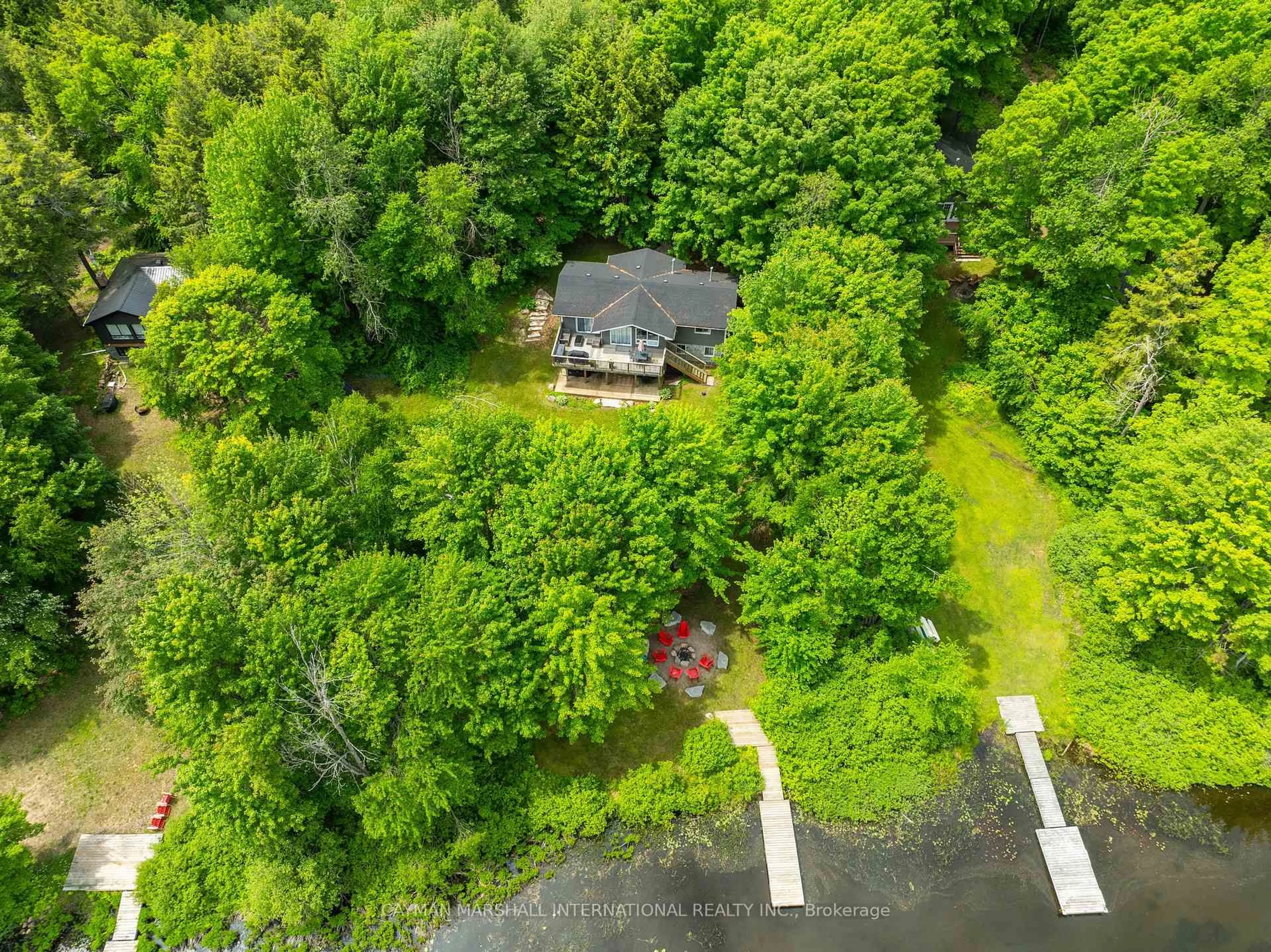 A pic from outside/outdoor area/front of a property/back of a property/a pic from drone, water/lake/river/ocean view for 371 Skene Rd, Hastings Ontario K0L 1W0