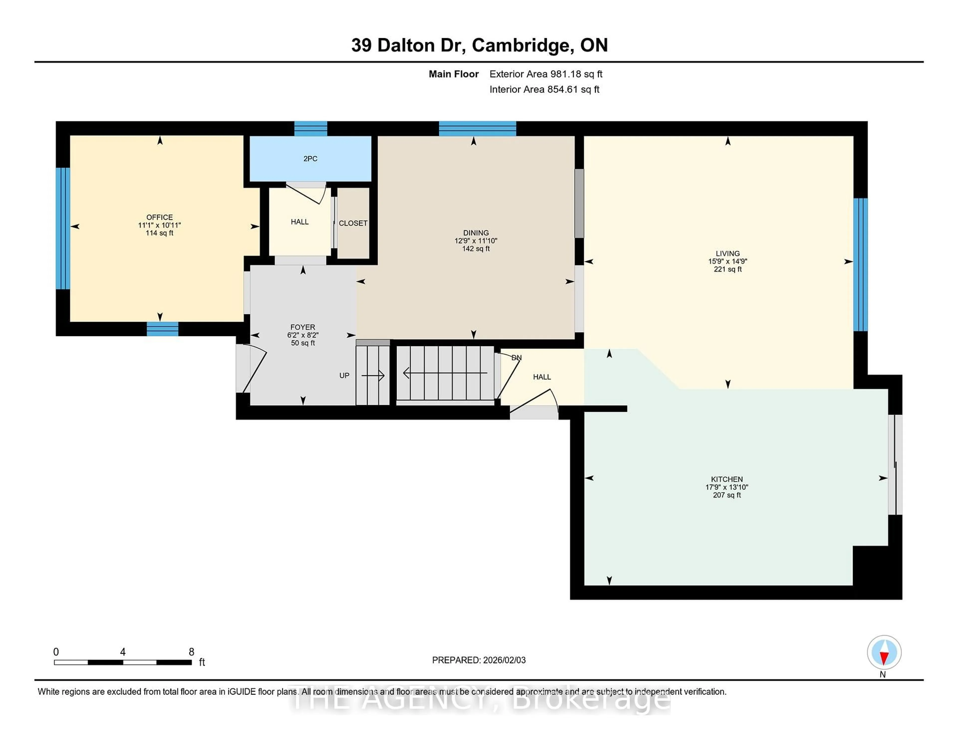 Floor plan for 39 Dalton Dr, Cambridge Ontario N3C 0E7