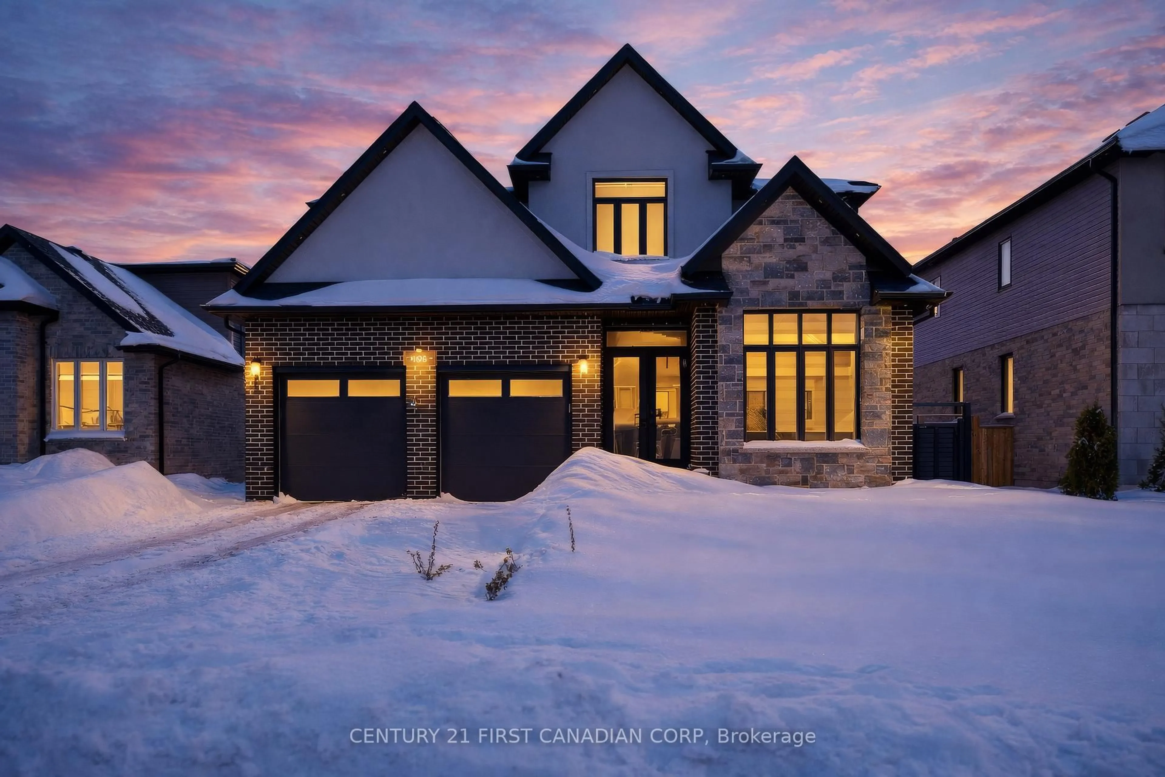 Home with brick exterior material, street for 108 Watts Dr, Lucan Biddulph Ontario N0M 2J0