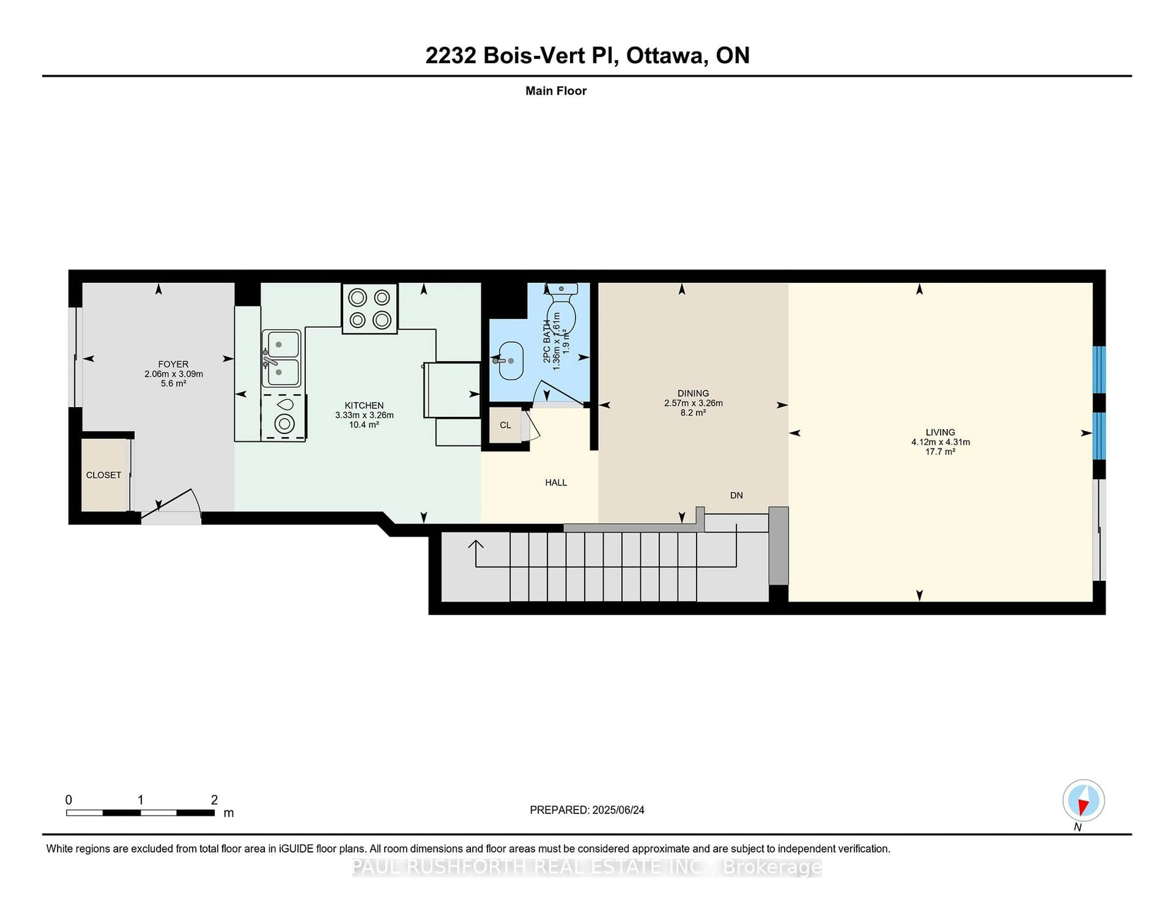 Floor plan for 2232 Bois Vert Pl, Ottawa Ontario K4A 4T7