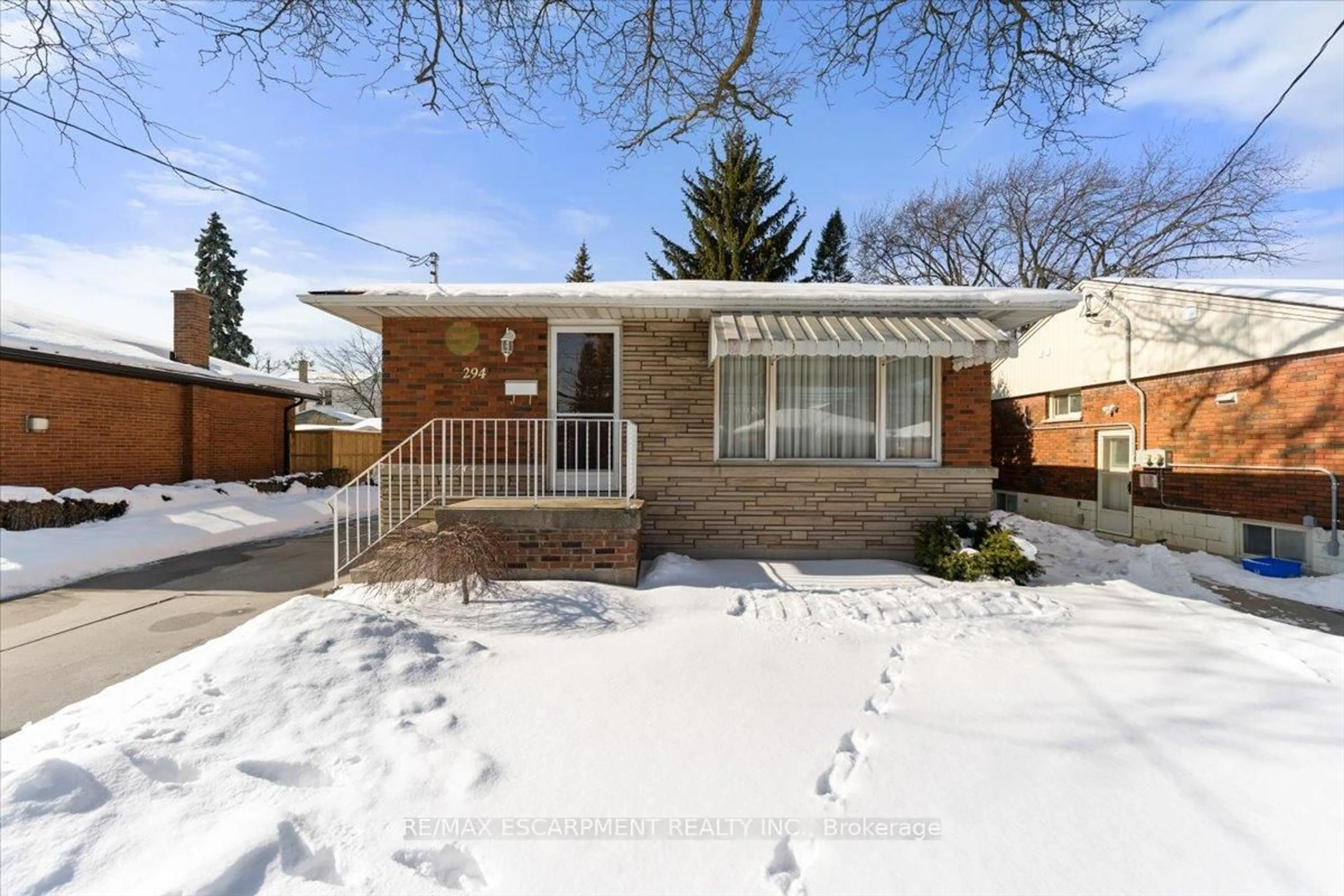 Home with brick exterior material, street for 294 Upper Paradise Rd, Hamilton Ontario L9C 5C4
