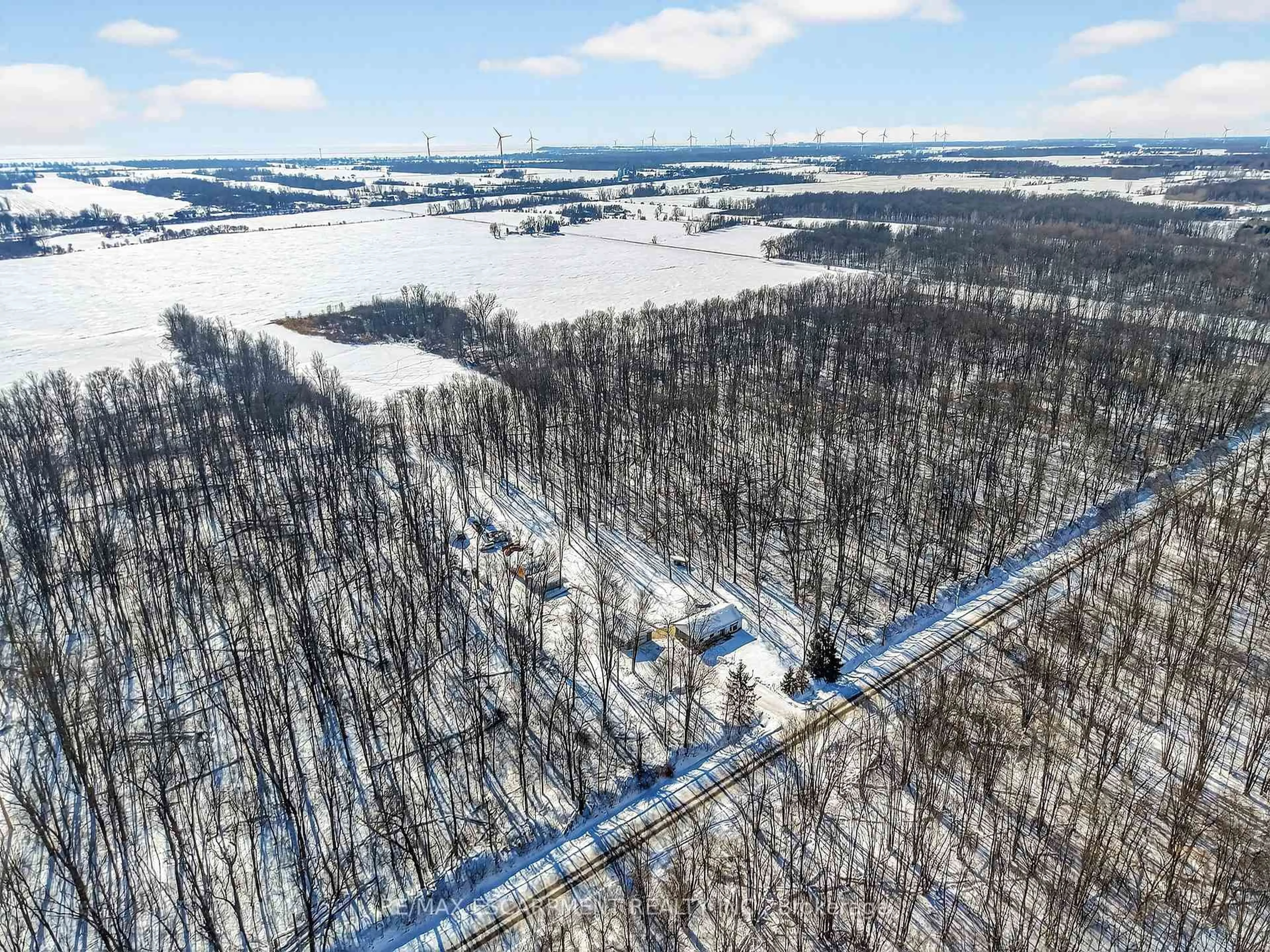 A pic from outside/outdoor area/front of a property/back of a property/a pic from drone, forest/trees view for 32641 Bell Rd, Wainfleet Ontario L0S 1V0