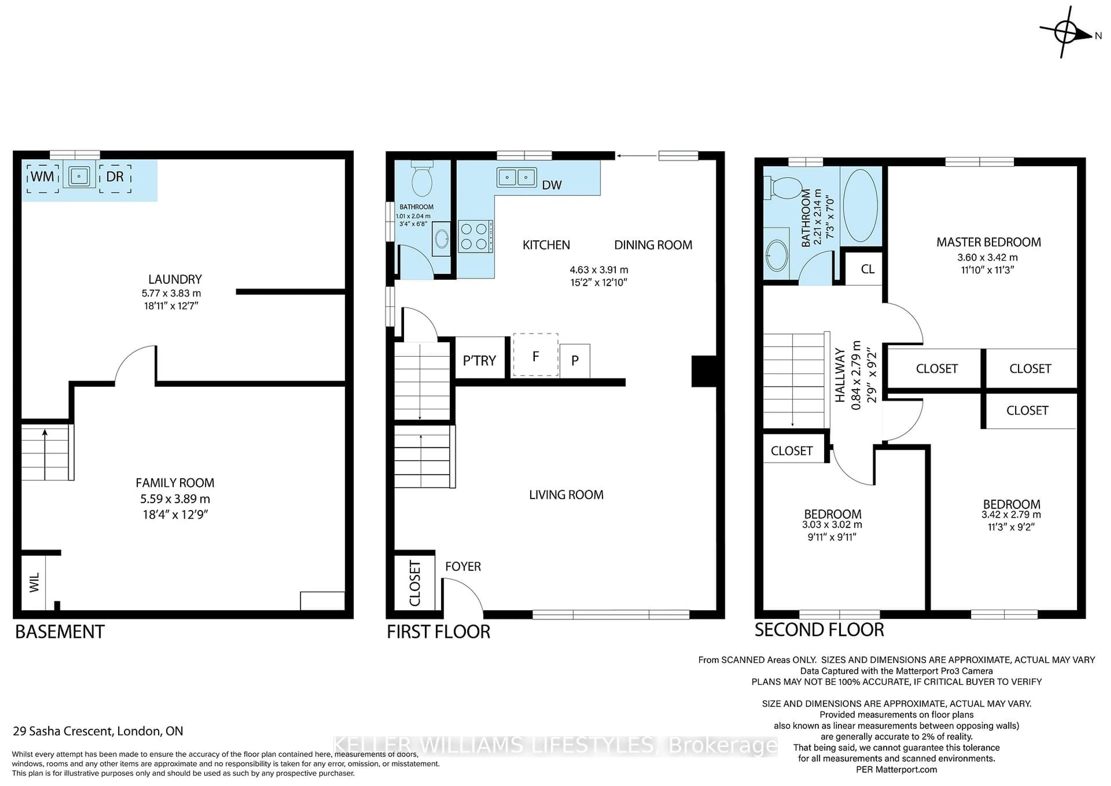 Floor plan for 29 Sasha Cres, London South Ontario N6E 2M4