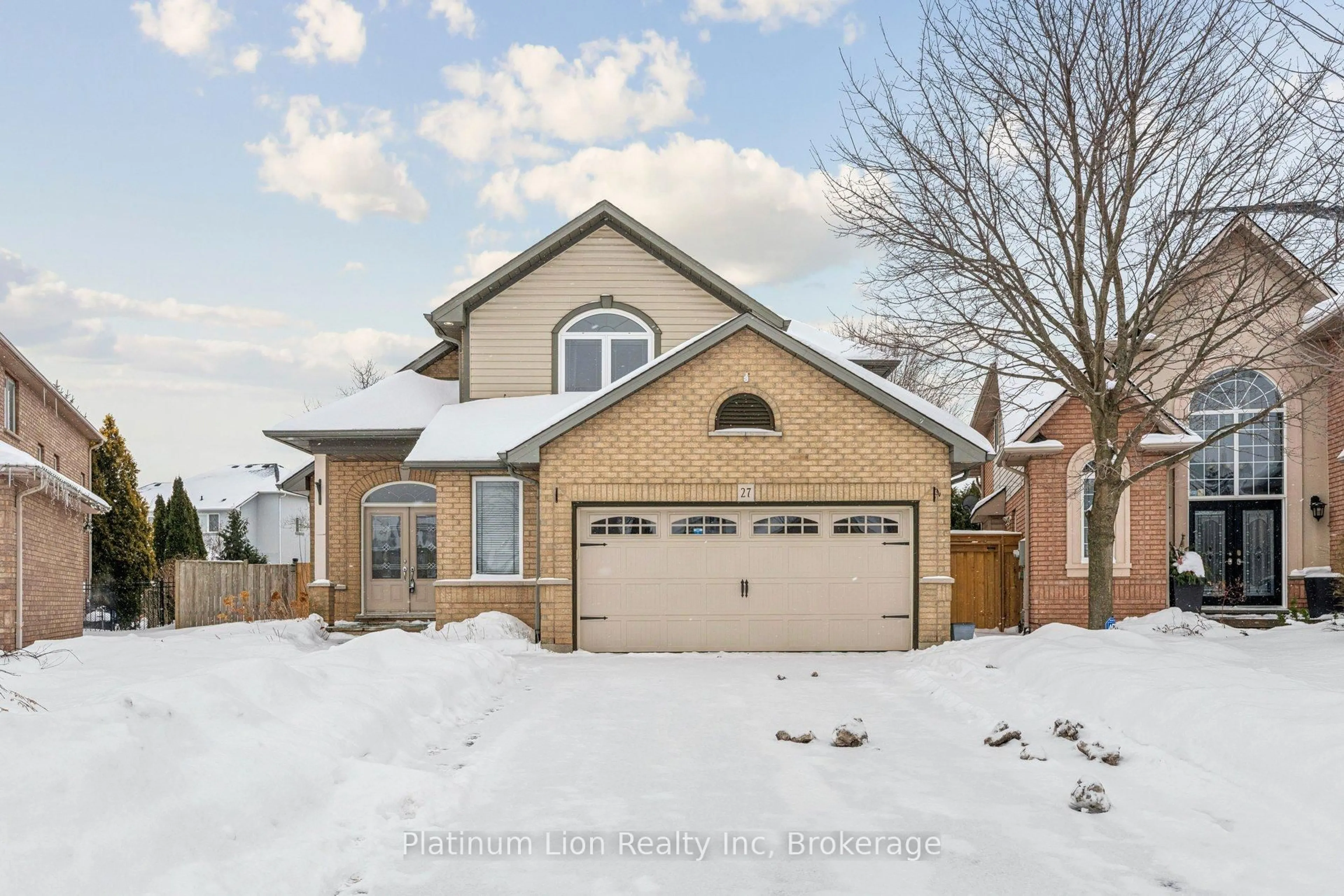 Home with brick exterior material, street for 27 Surrey Dr, Hamilton Ontario L9K 1L9