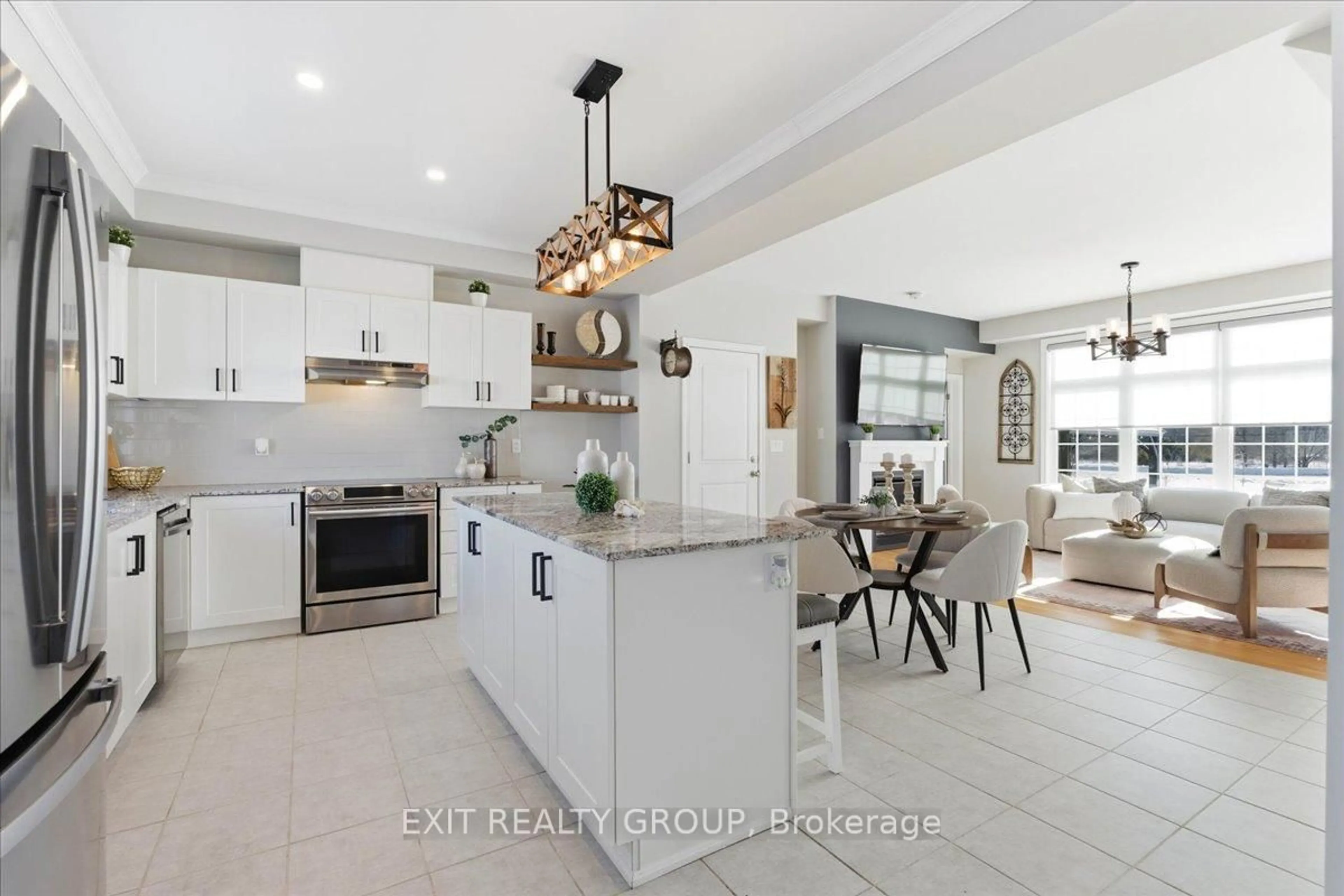 Open concept kitchen, ceramic/tile floor for 79 Summer Breeze Dr, Quinte West Ontario K0K 1L0