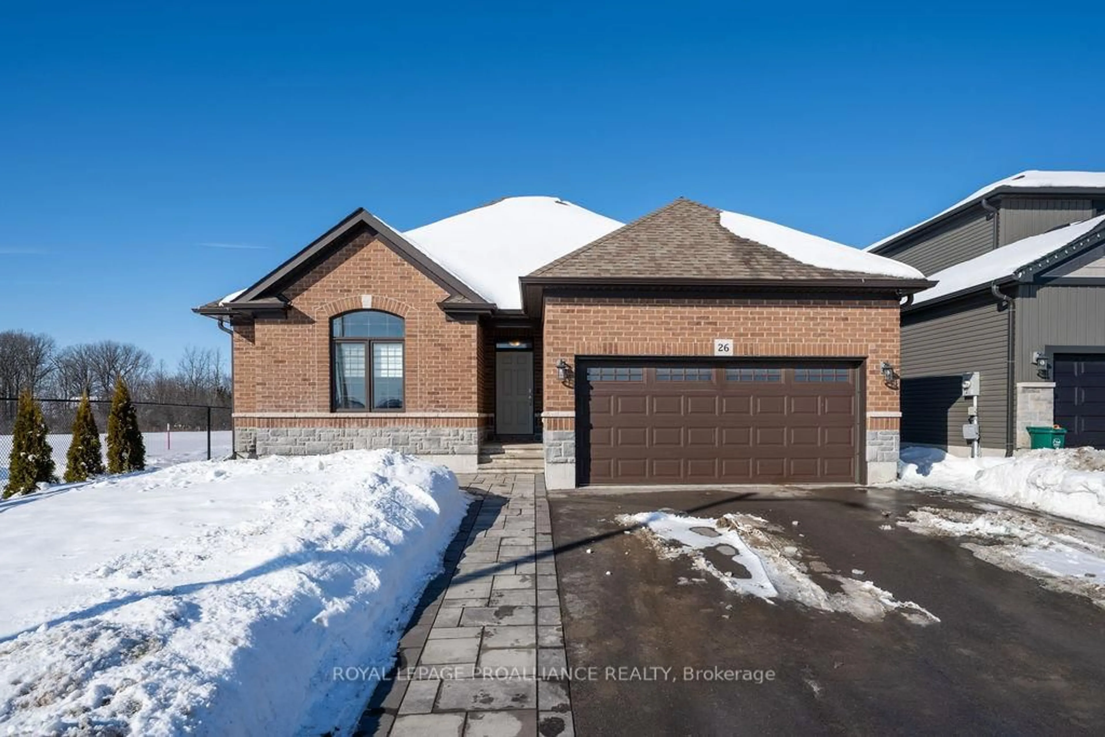 Home with brick exterior material, street for 26 Redwood Dr, Belleville Ontario K8N 0K4