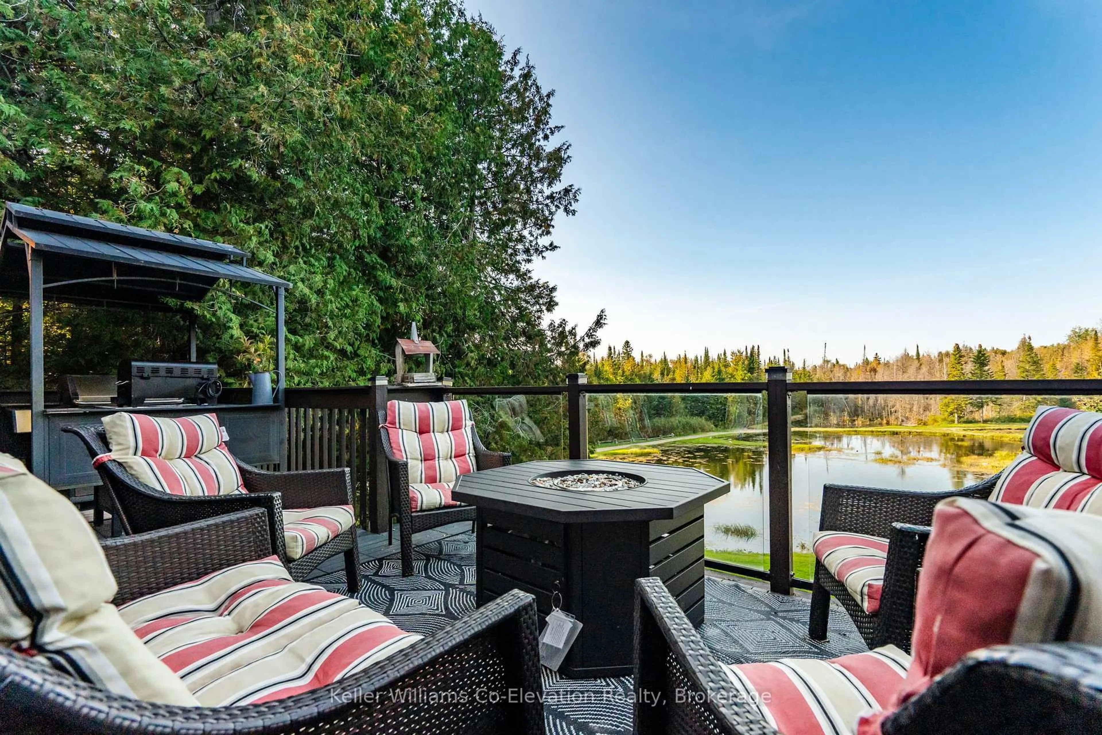 Patio, water/lake/river/ocean view for 407047 Grey 4 Rd, Grey Highlands Ontario N0C 1E0